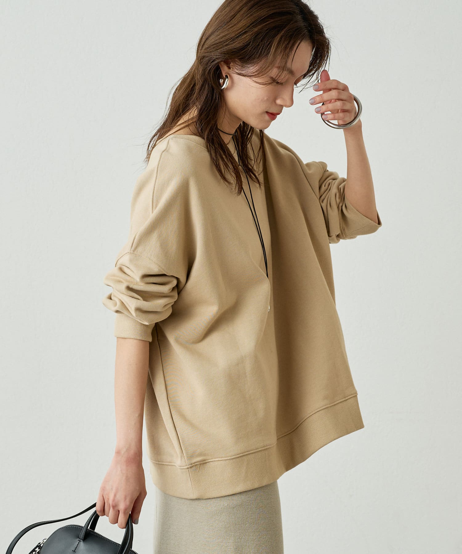 LOUNGEDRESS(ラウンジドレス) 2WAYロゴスウェット