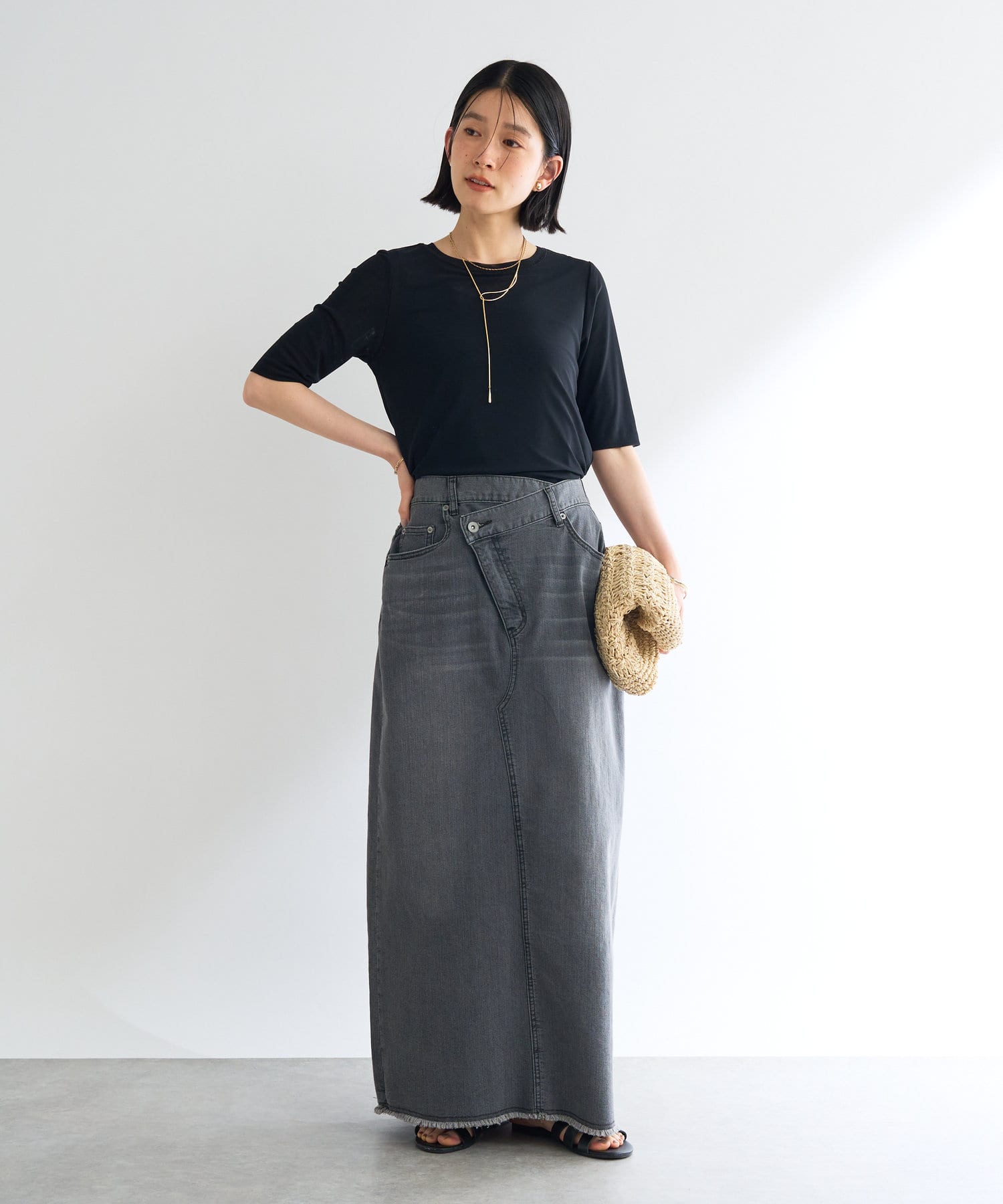 un dix cors(アンディコール) 《軽く滑らかな極上の肌触り》マイクロチュールTシャツ