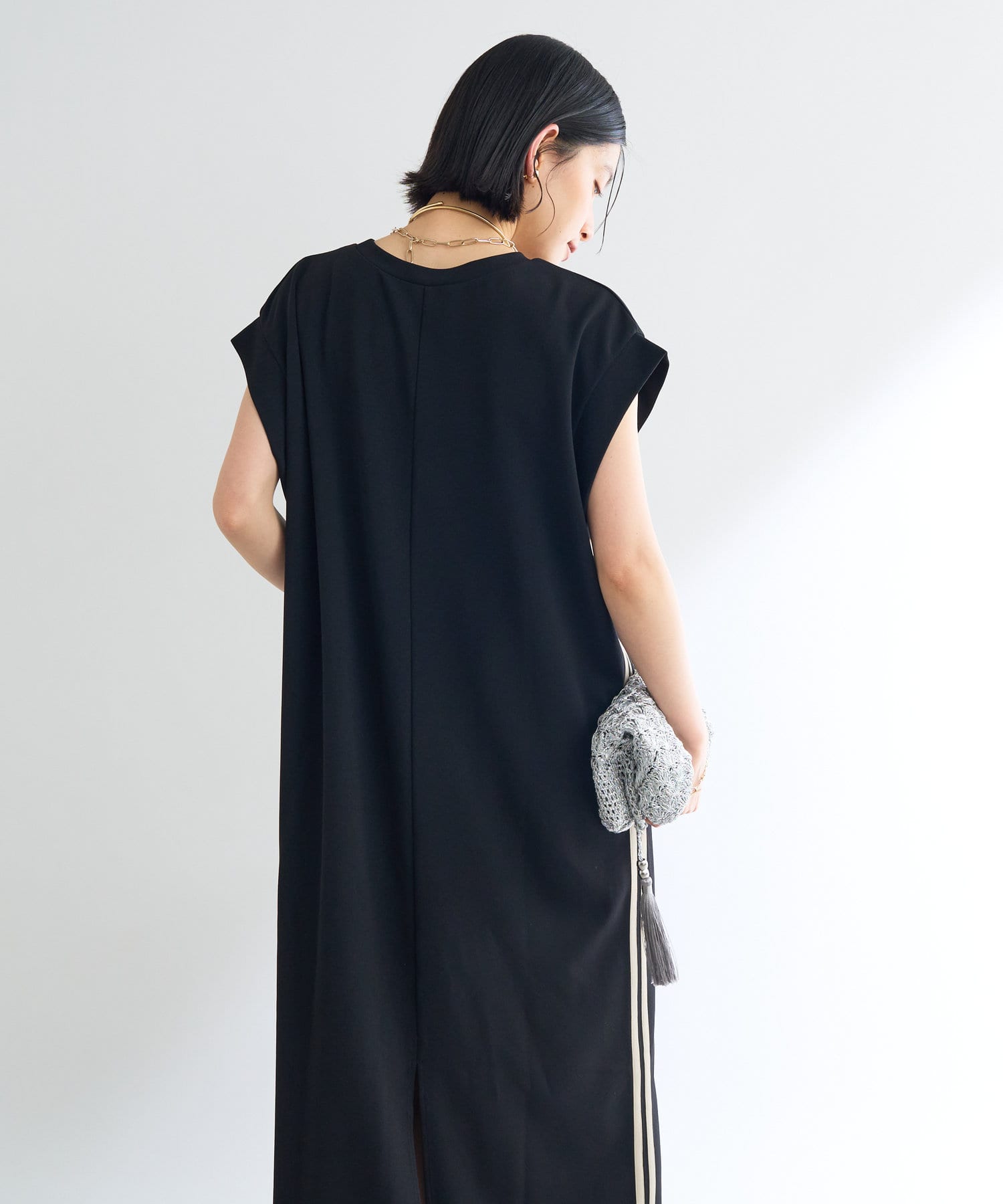 Andyワンピース　ブラック 楽天市場】【小倉優子さん着用・洗える・XSサイズ】麻調