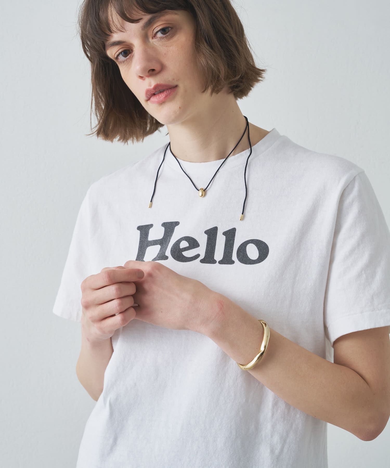 Drawing Numbers(ドローイングナンバーズ) レディース MADISONBLUE / HELLO TEE ホワイト