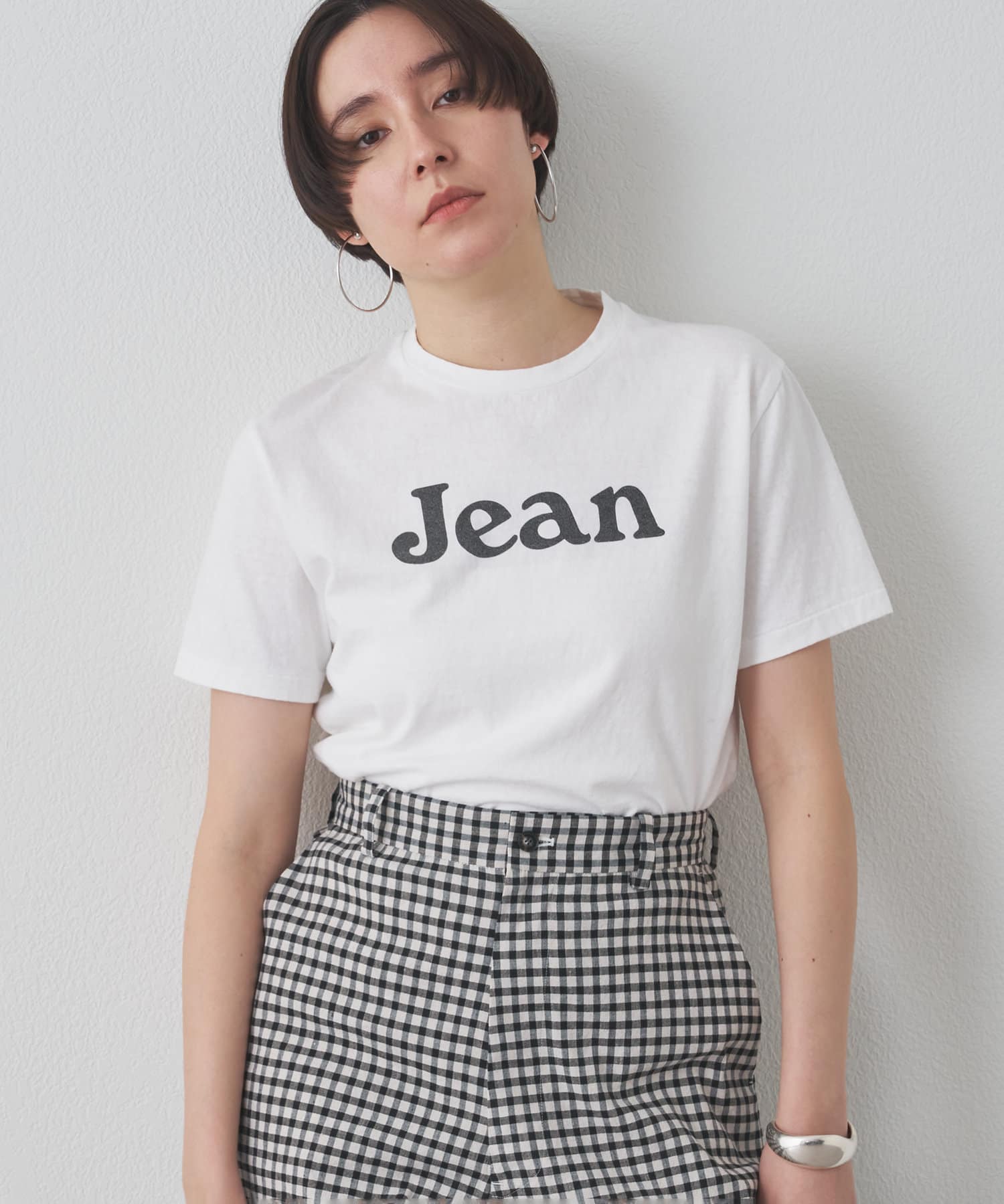 Drawing Numbers(ドローイングナンバーズ) レディース MADISONBLUE / CREW NECK TEE JEAN ホワイト