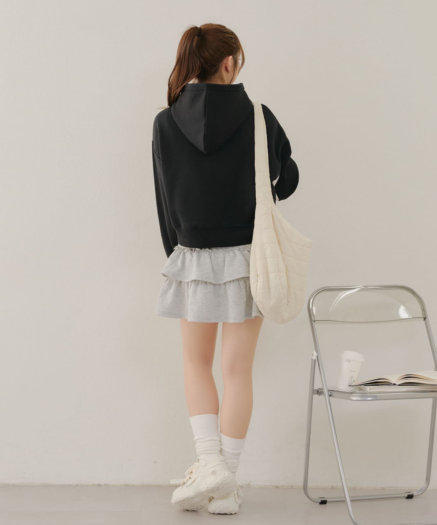 NICE CLAUP / OLIVE des OLIVE OUTLET(ナイスクラップ  / オリーブ デ オリーブ アウトレット) 【MARCHES】ショート丈ゲーミングパーカー