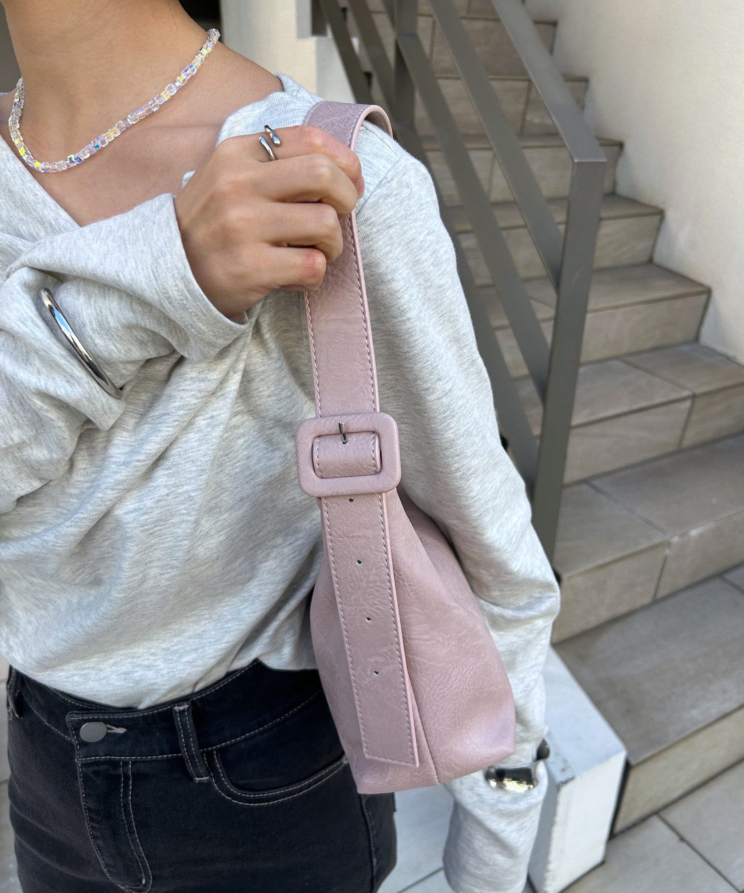 高感度ショップで2023年売れたブランド loti ハートポーチ付きホーボーBAG mystic(ミスティック | バッグ