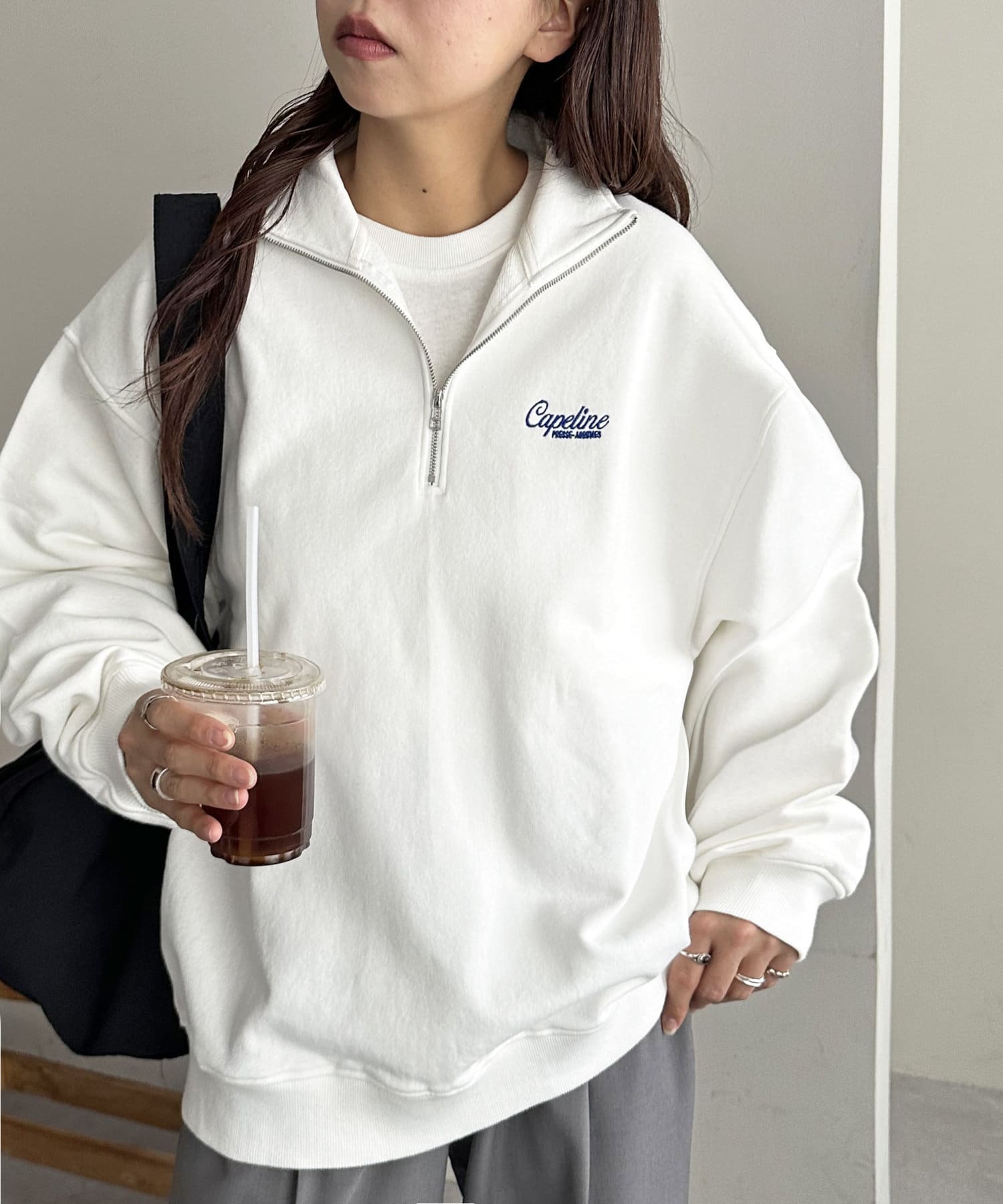 新品 Discoat ワンポイント刺繍フードプルオーバー Discoat｜【ユニセックス】ワンポイント刺繍フードプルオーバー