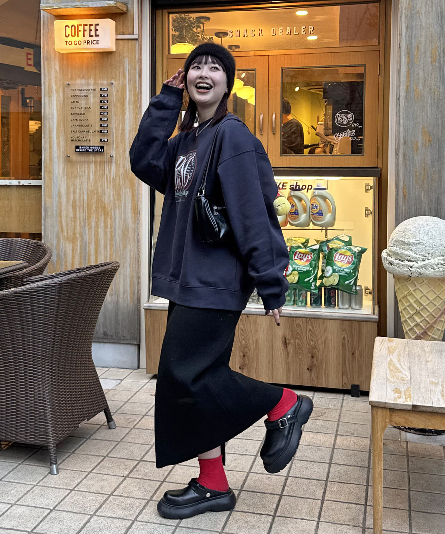 DISCOAT(ディスコート) サークルカレッジスウェット《ユニセックス》