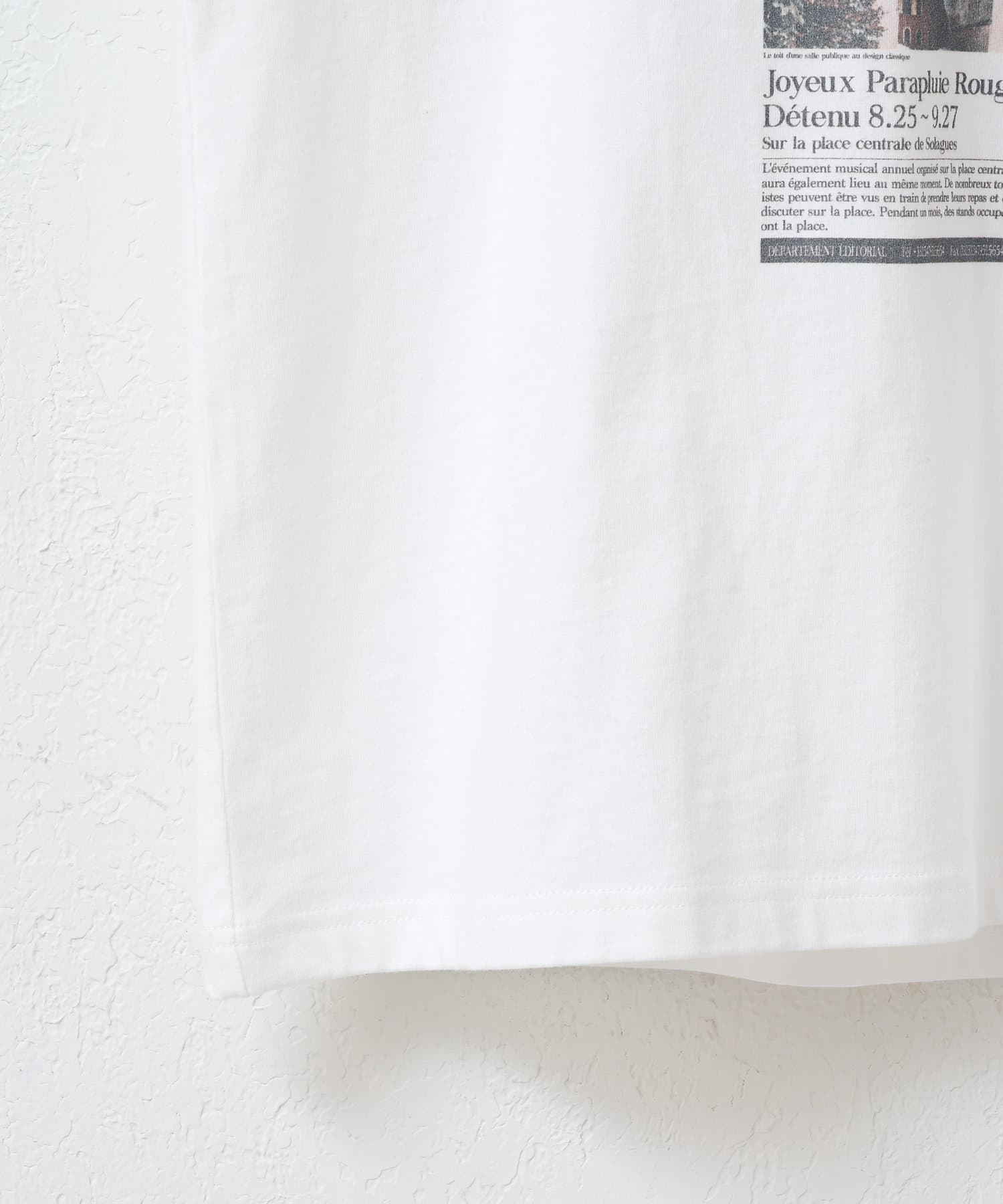 DISCOAT(ディスコート) 【ユニセックス】アソートニュースペーパーグラフィックTシャツ