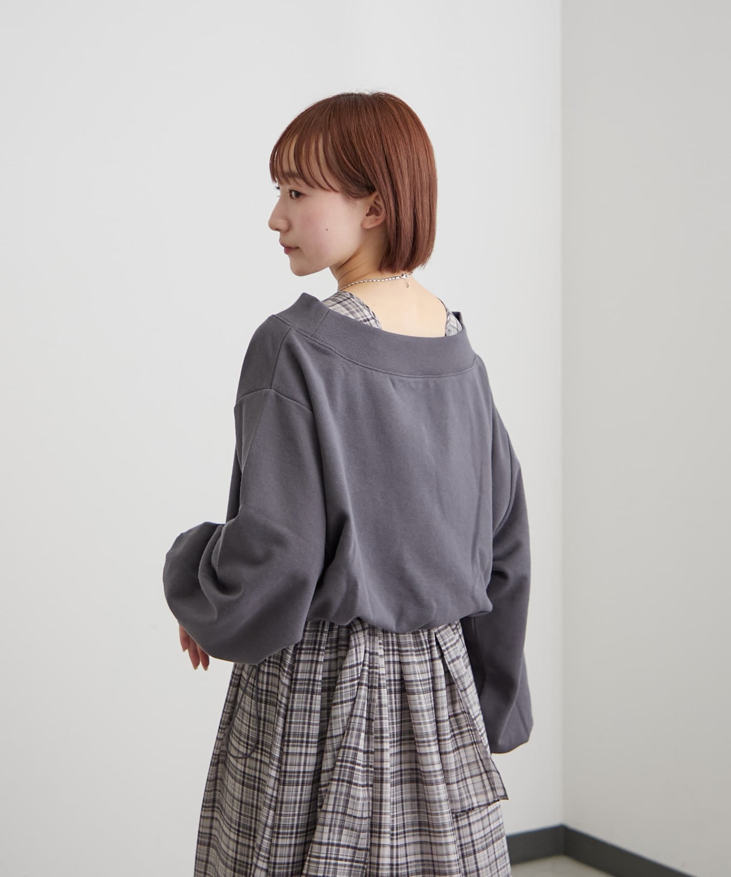 mystic(ミスティック) [mline]オフショルドロストスウェット