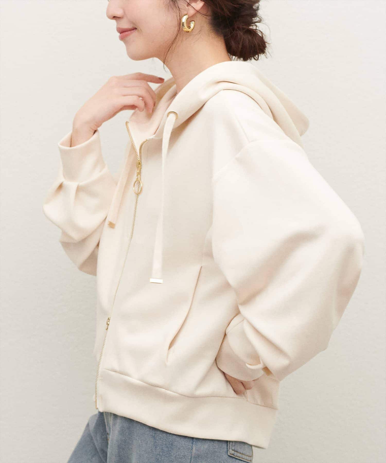 ♡処分へnatural couture♡ ふわもちWZIPパーカー | natural couture(ナチュラルクチュール
