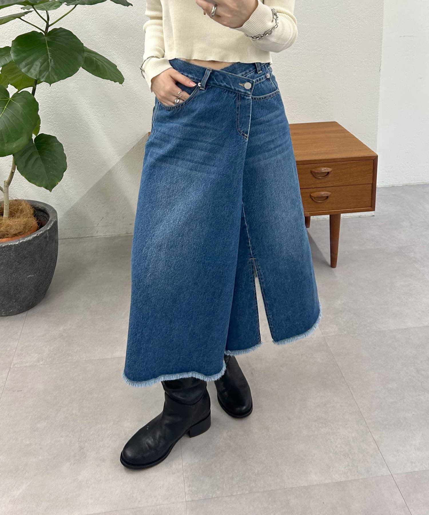 ‼️限定値下げ‼️パネルデニムスカート mystic mystic デニムスカート カットアウトスカート : ZOZOTOWN Yahoo