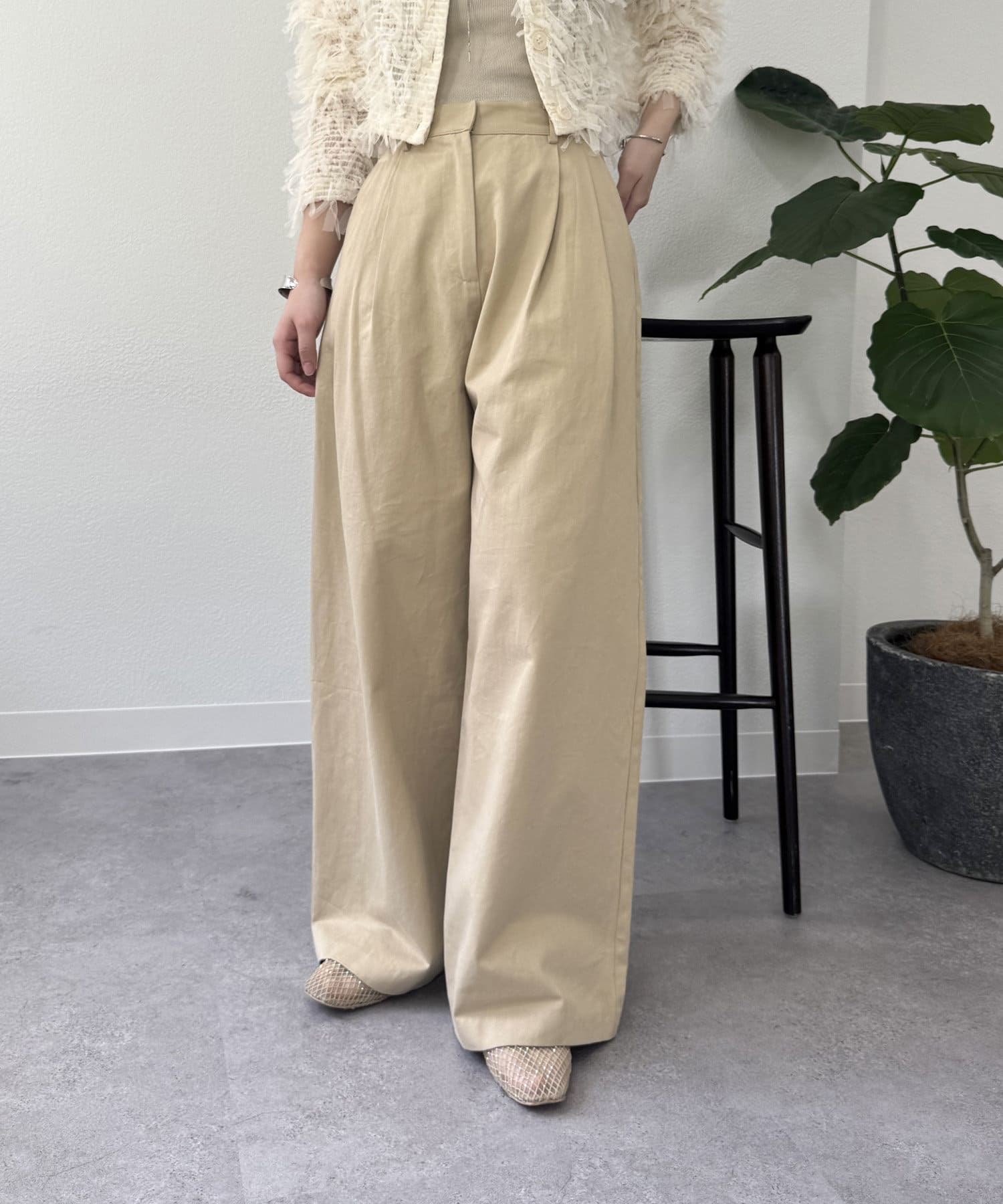 【新品タグ付き】チノパンツ（mystic） タックチノパンツ | mystic(ミスティック)レディース | PAL