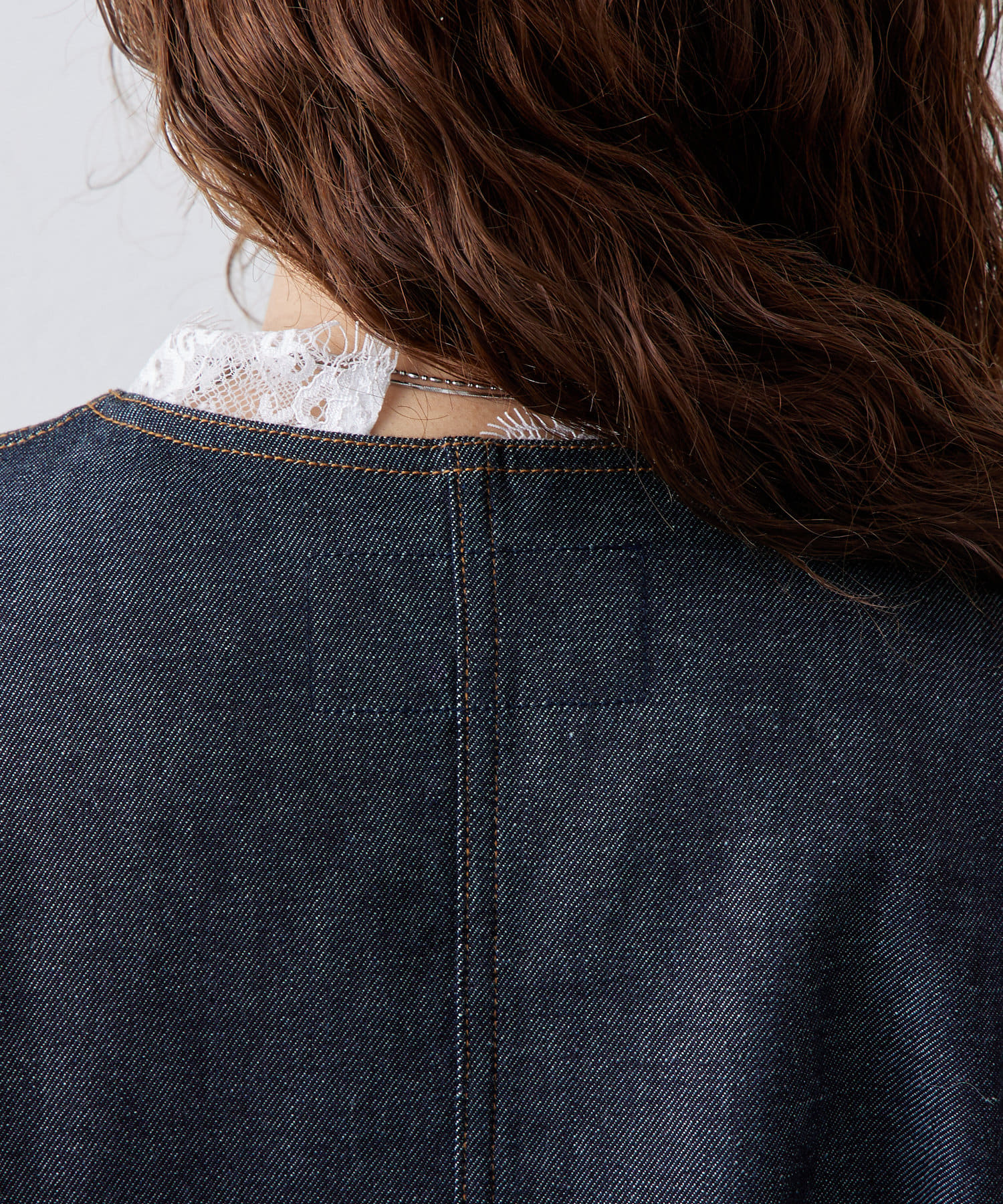 mystic(ミスティック) ai no de shirochi ノーカラージャケット