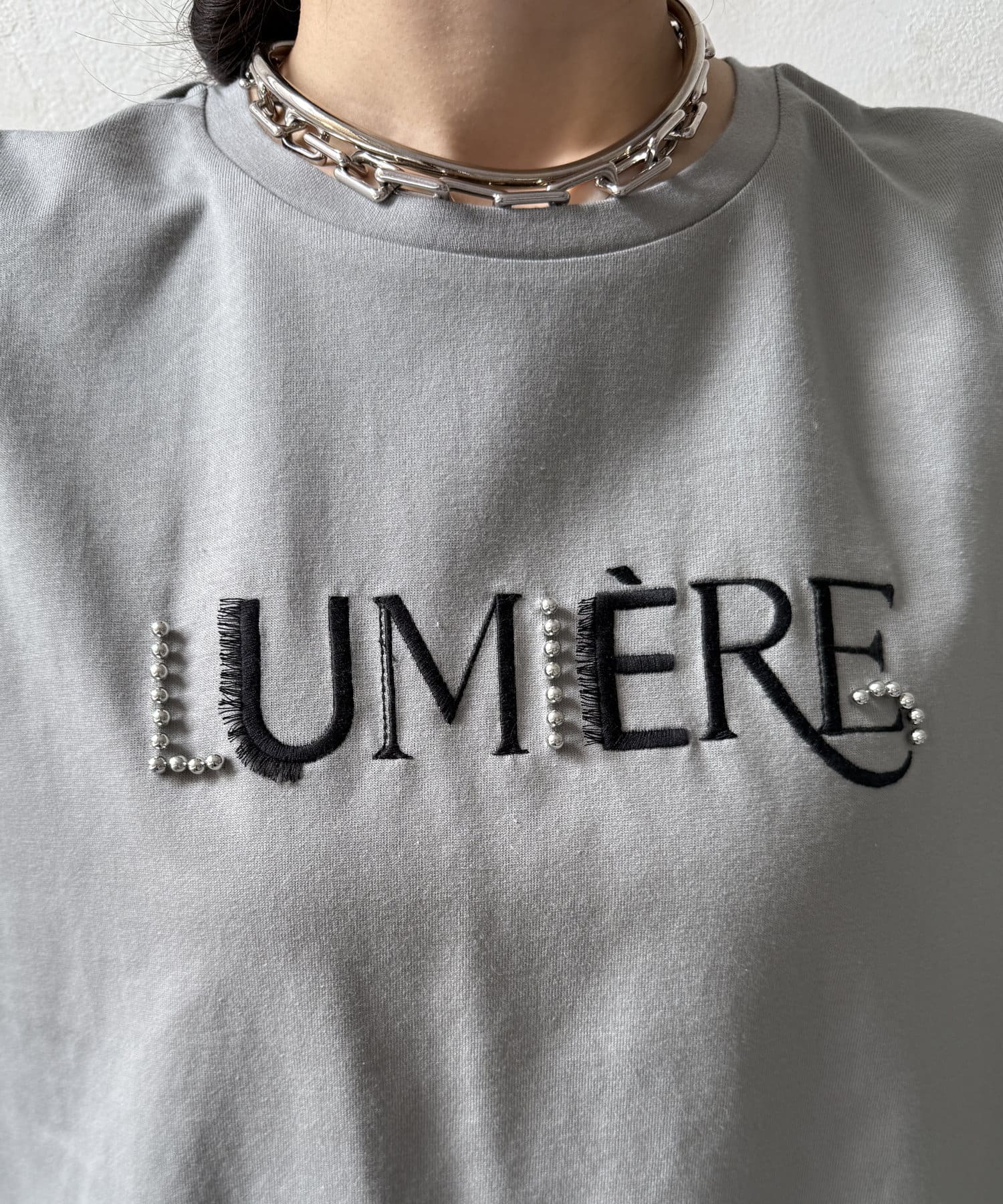 DOUDOU(ドゥドゥ) 【WEB限定】スタッズミックスロゴTEE