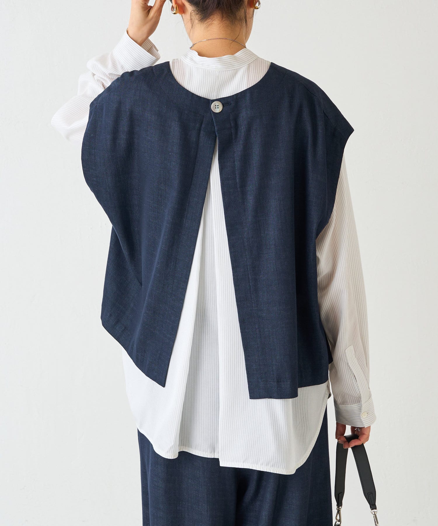 BEARDSLEY(ビアズリー) リヨセルストライプシャツ