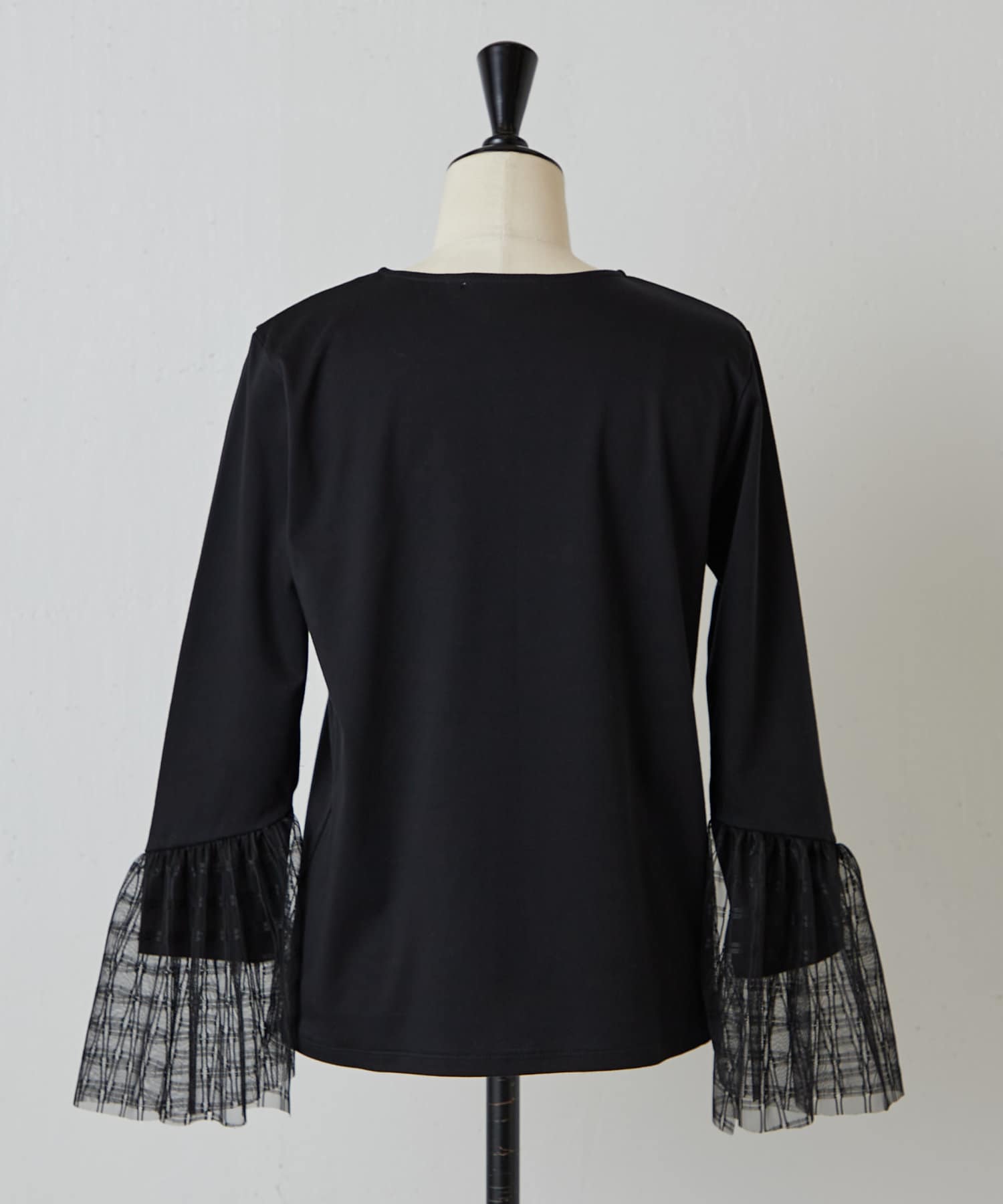 BEARDSLEY(ビアズリー) チェックチュールスリーブTシャツ