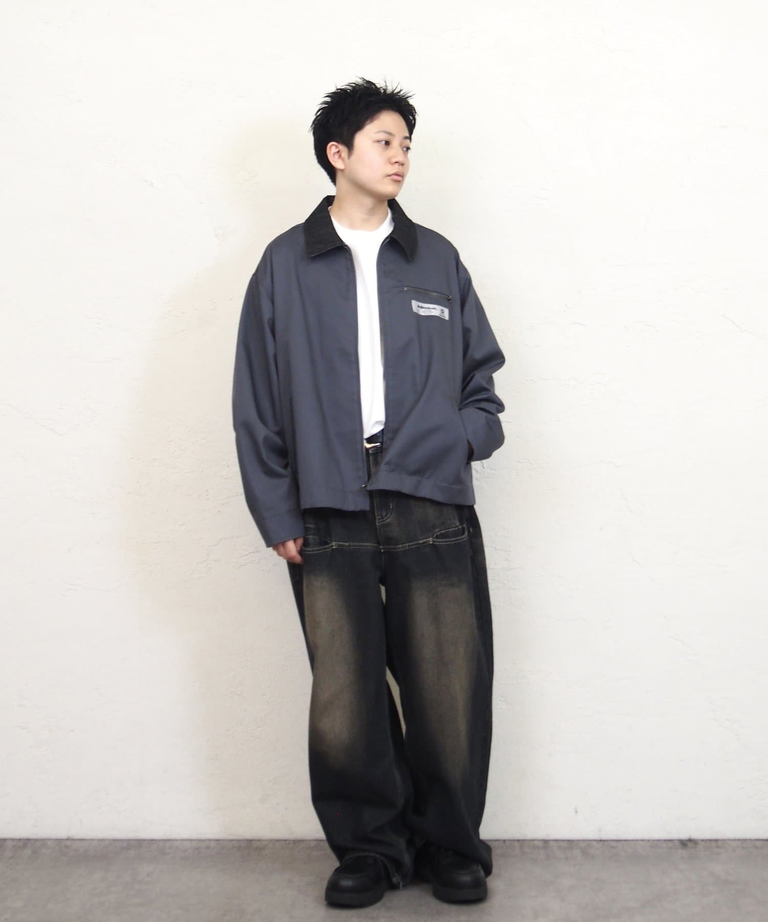 WHO’S WHO gallery(フーズフーギャラリー) セットアップ対応【Sourcream/サワークリーム】ツイルジップブルゾン