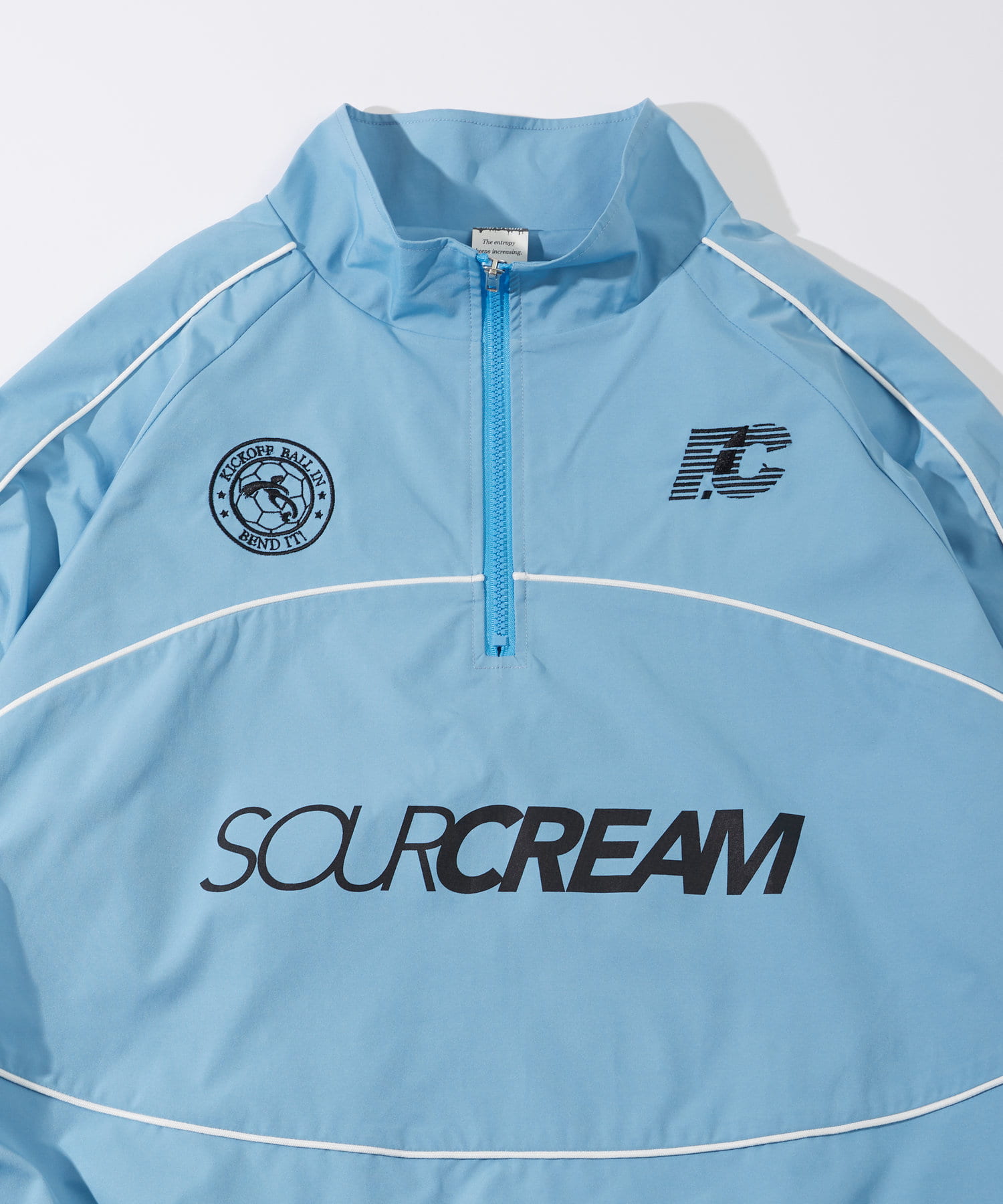 WHO’S WHO gallery(フーズフーギャラリー) 【Sourcreamサワークリーム】サッカーハーフジップブルゾン/セットアップ可