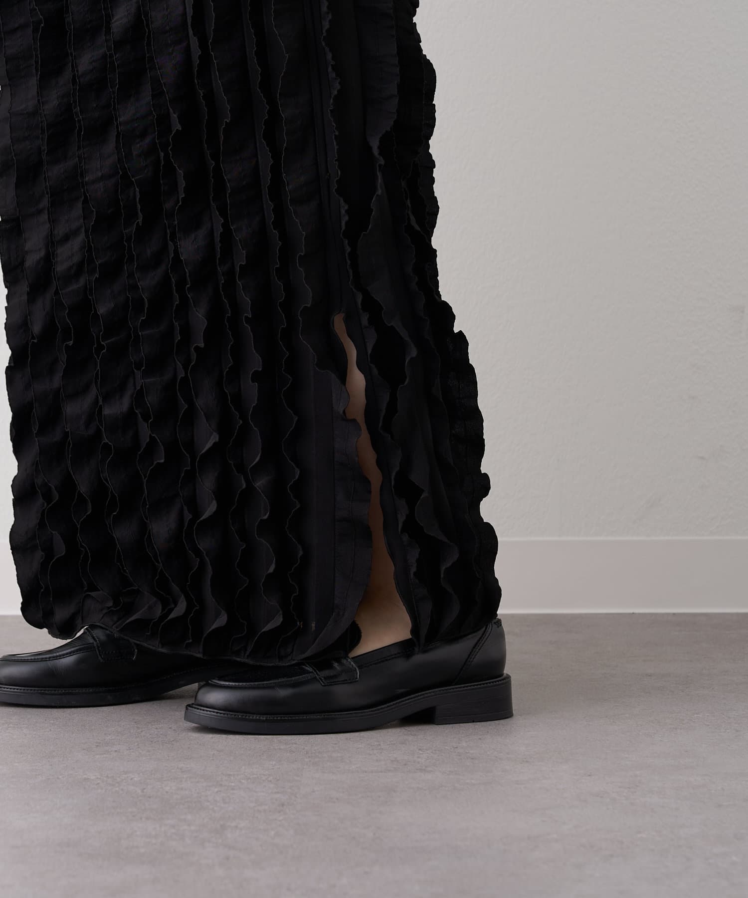 mystic(ミスティック) ストライプフリルスカート