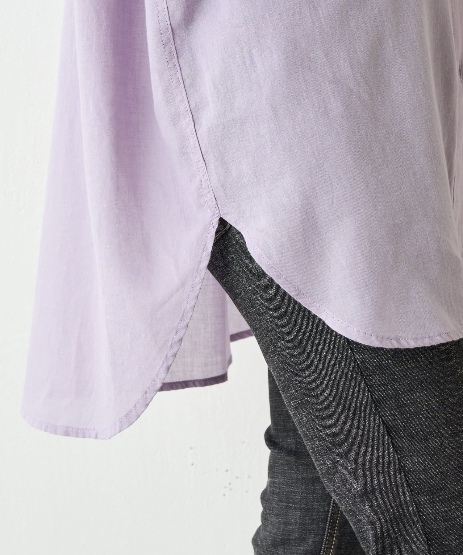 BEARDSLEY(ビアズリー) シフォンデニムシャツ