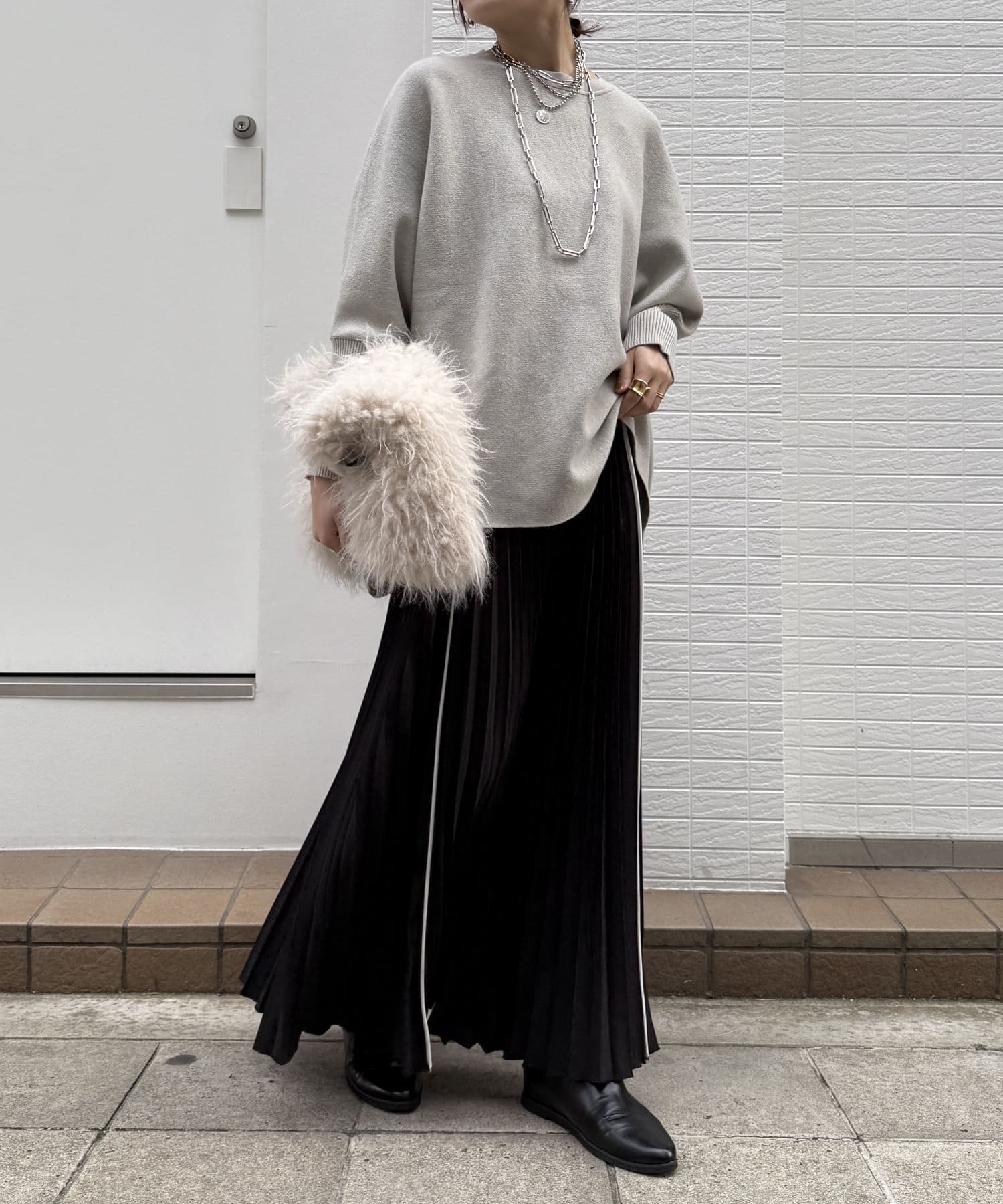 値下げ【タグ付】DOUDOU WEB限定 チュール切替スカート 黒 WEB限定】シャイニー×チュールリバーシブルスカート | DOUDOU