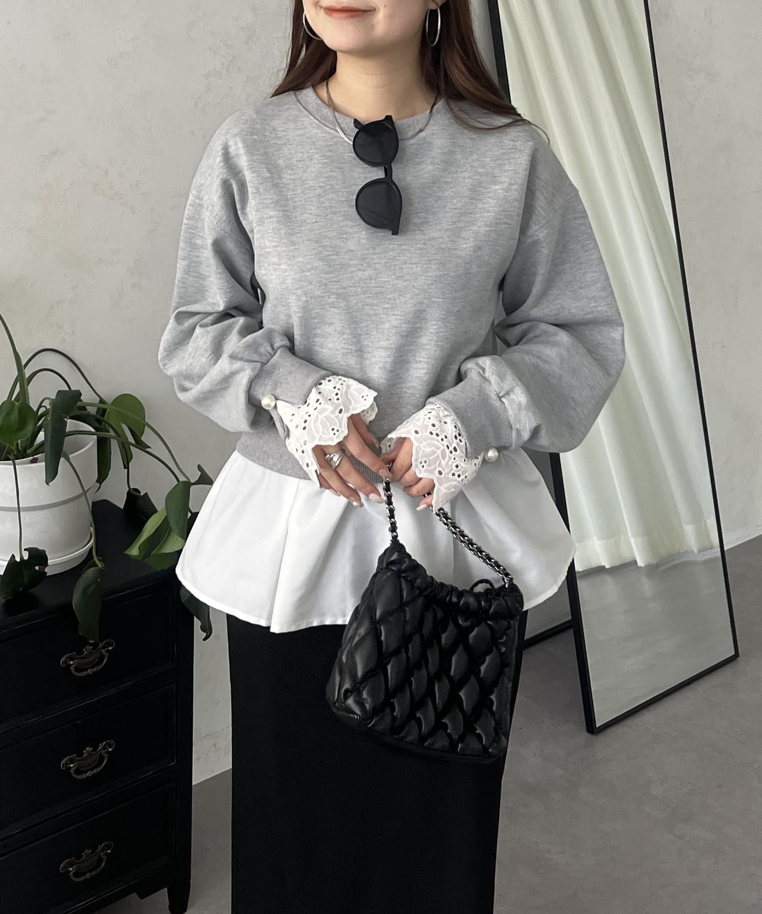 ☆proseverse／プロズヴェール☆パール付スゥェット☆Mサイズ☆未使用品☆ 大ヒットアイテム！】パールスウェットを徹底解剖！！！ | prose