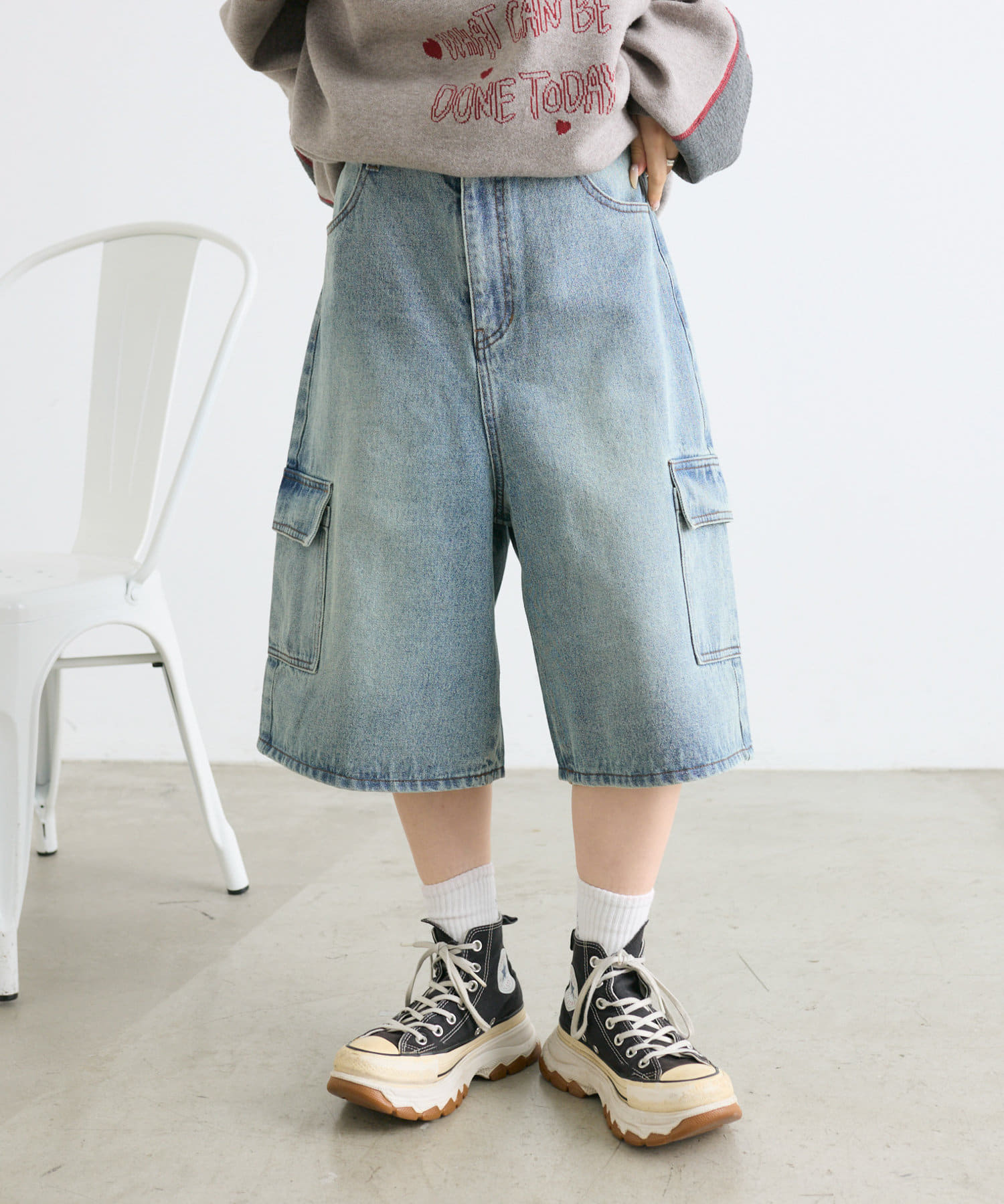 the row バミューダパンツ Vendulaコットンパンツ グリーン – The Row
