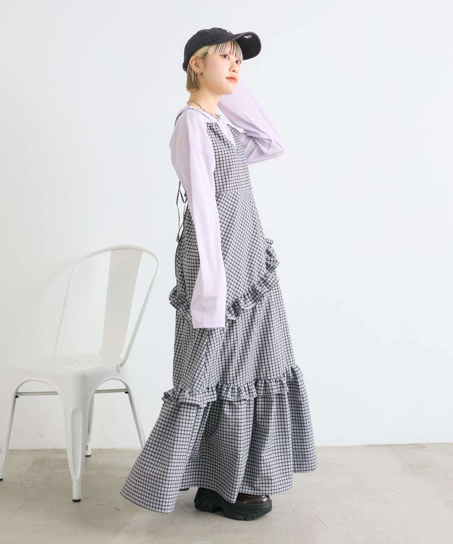 w closet(ダブルクローゼット) シアーロンT