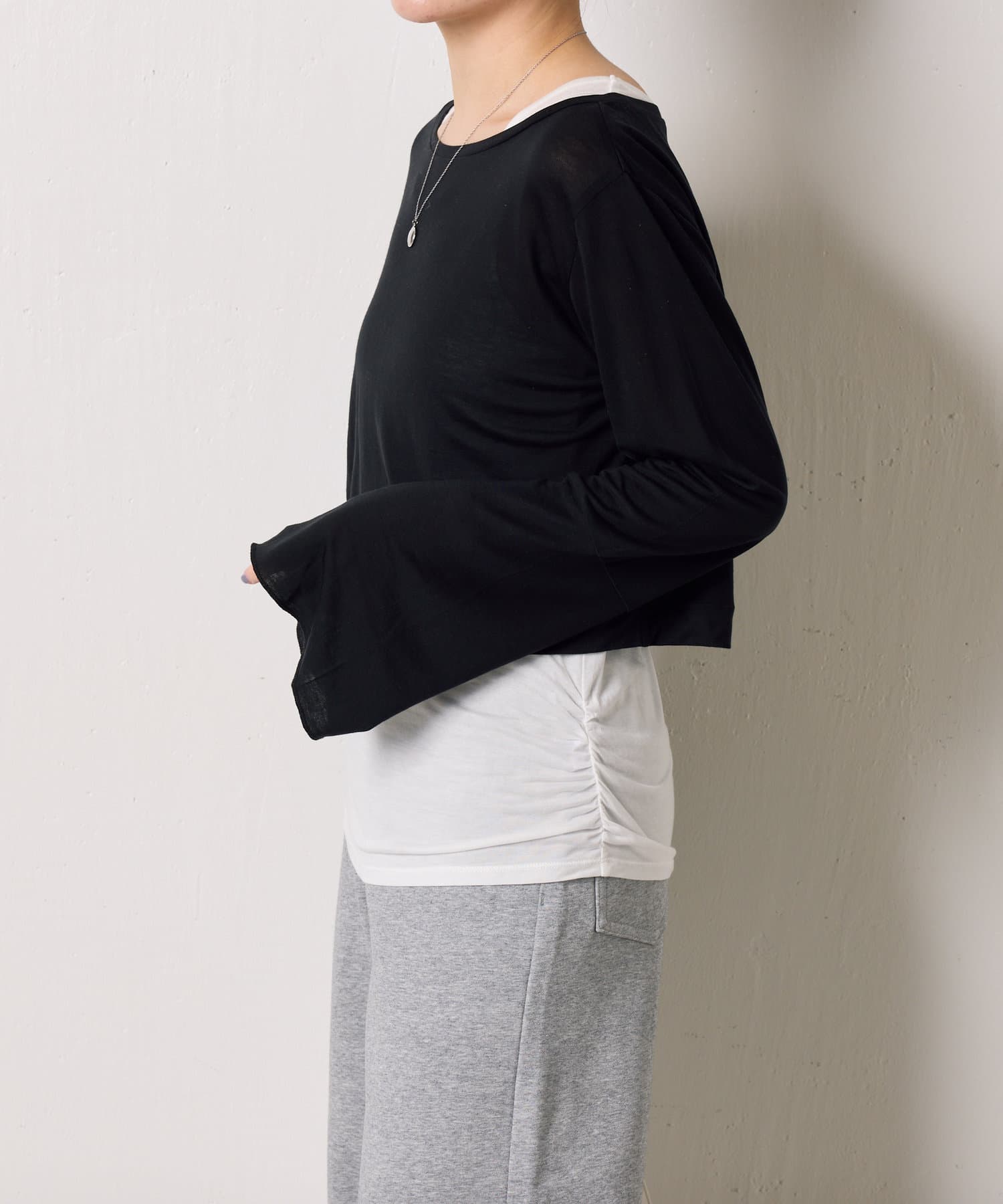 COLLAGE GALLARDAGALANTE レイヤードロンT COLLAGE GALLARDAGALANTE tシャツ レイヤードロンT/WEB限定