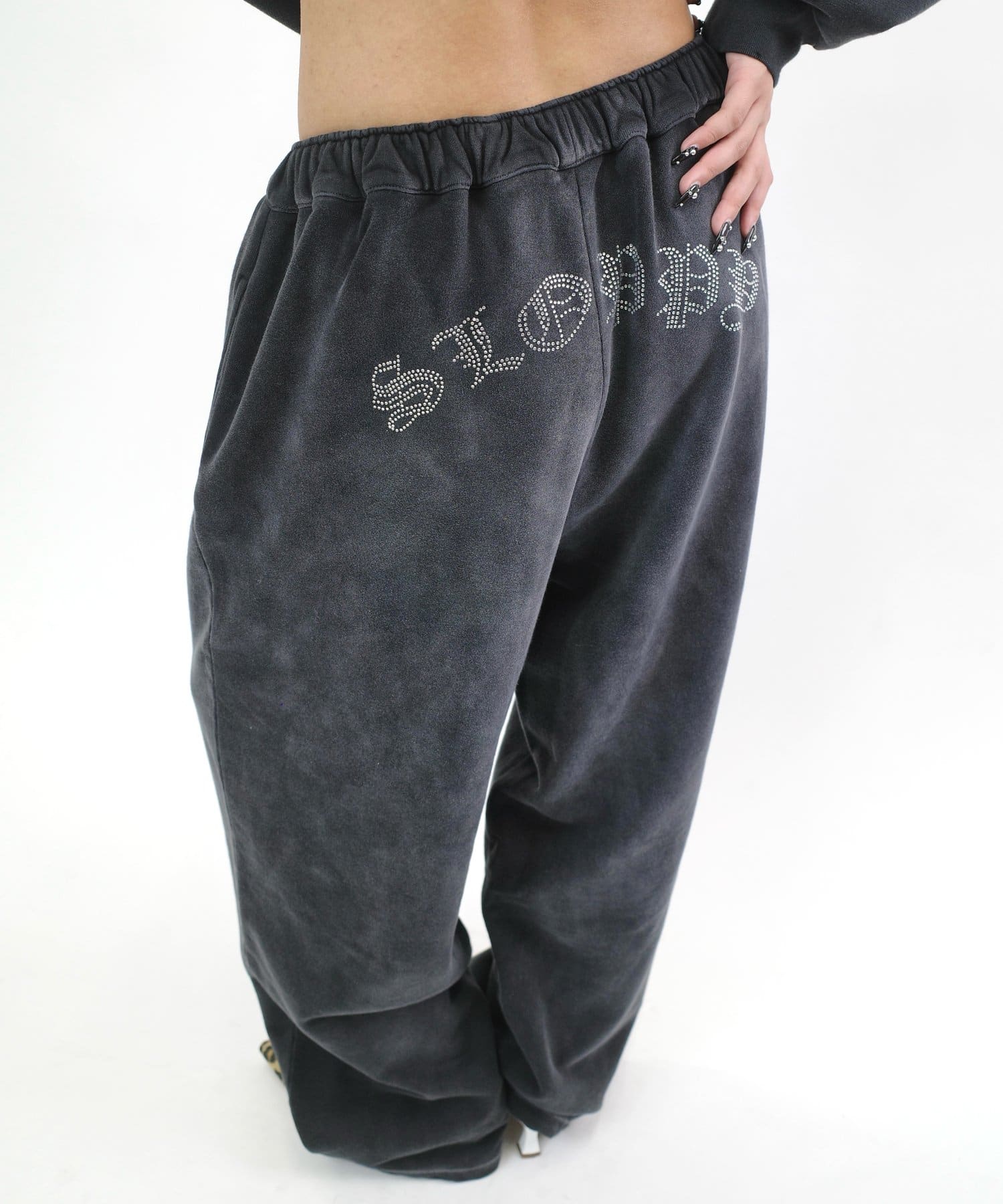 SLOPPY/スロッピー】ラインストーン裏毛スウェットパンツ | WHO'S WHO
