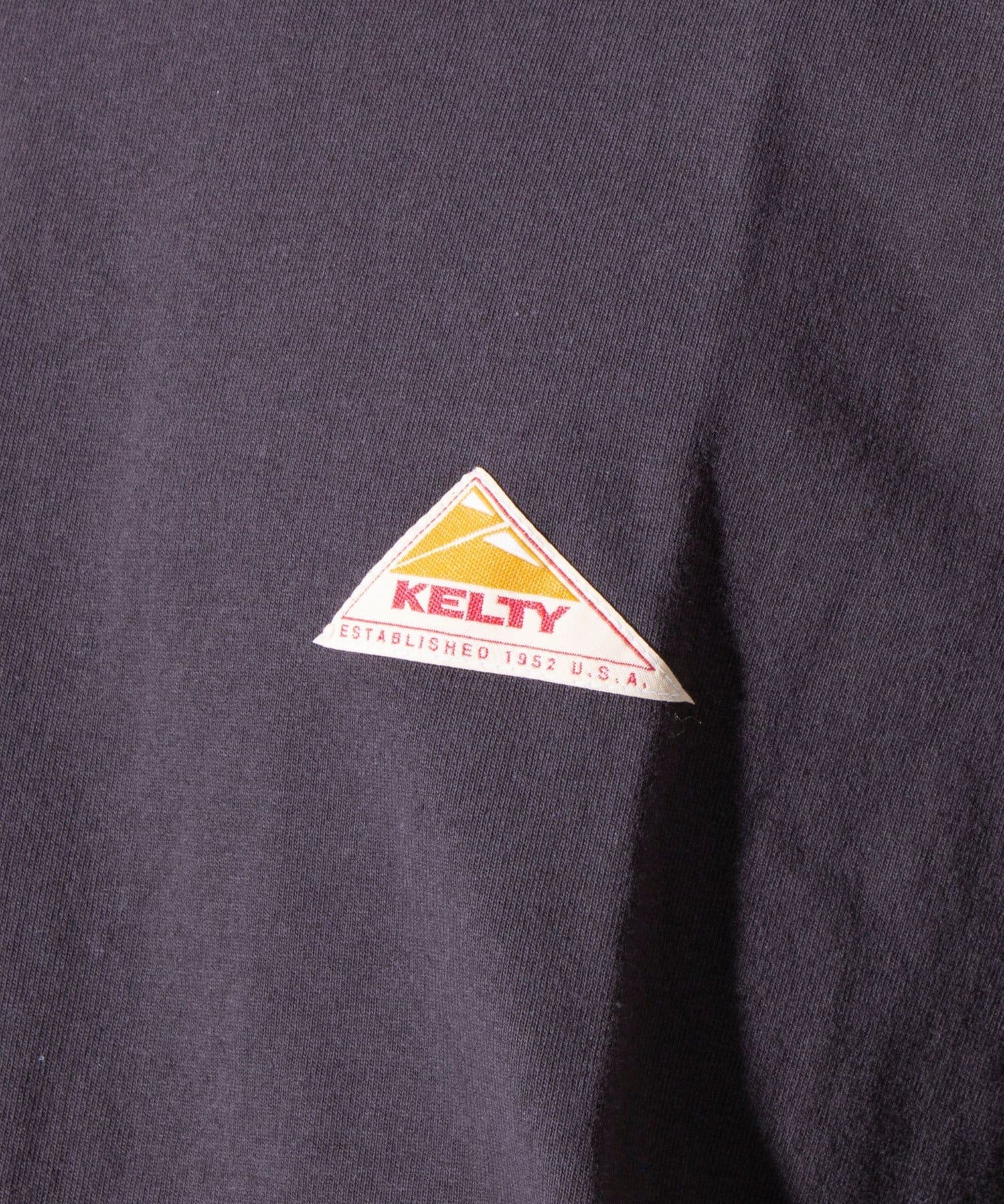 FREDY & GLOSTER(フレディ アンド グロスター) 【KELTY×GLOSTER】別注 ワンポイントワッペン バックプリントTシャツ