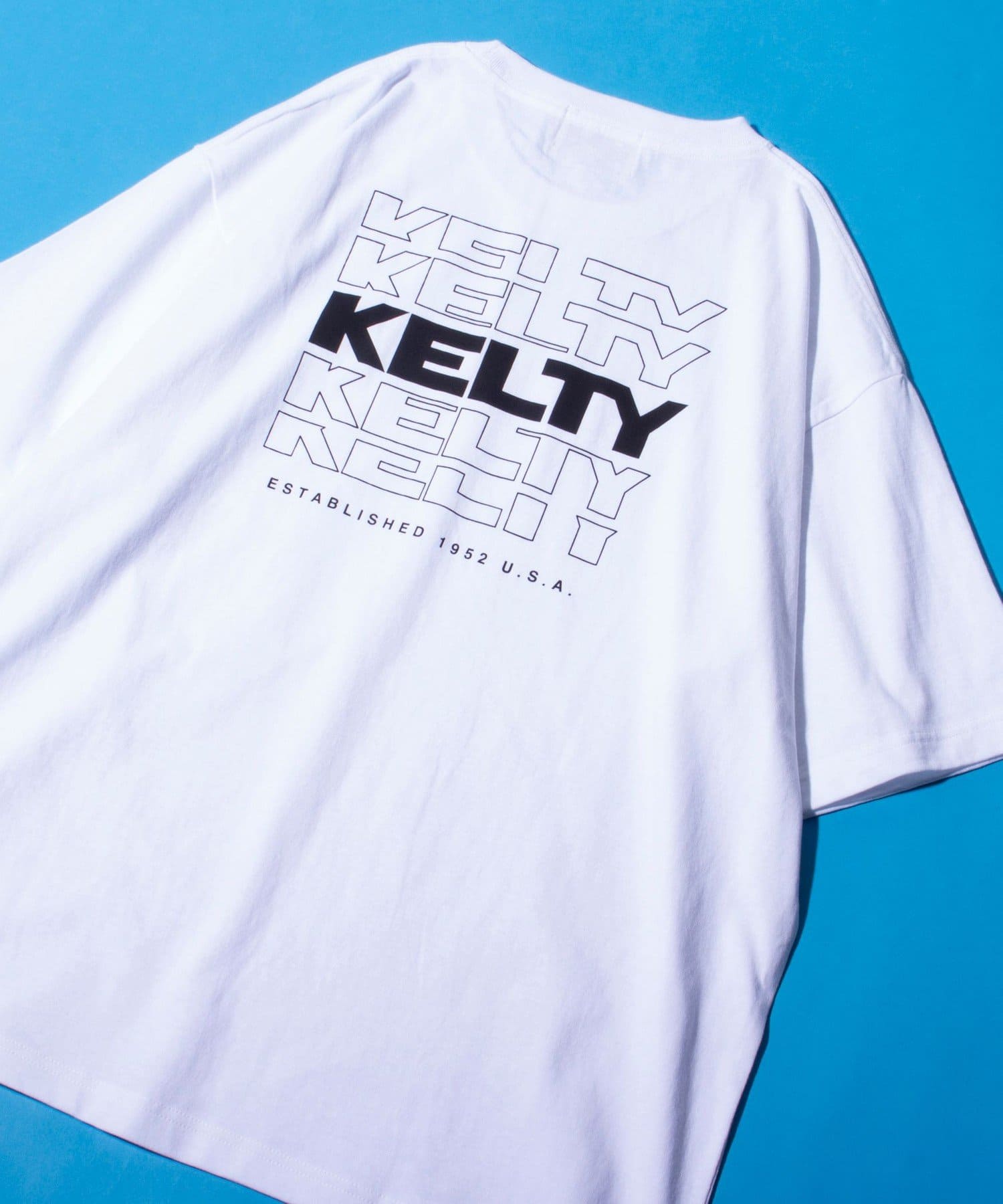 FREDY & GLOSTER(フレディ アンド グロスター) レディース 【KELTY×GLOSTER】別注バックタイポロゴプリントTシャツ ワンポイント オフホワイト