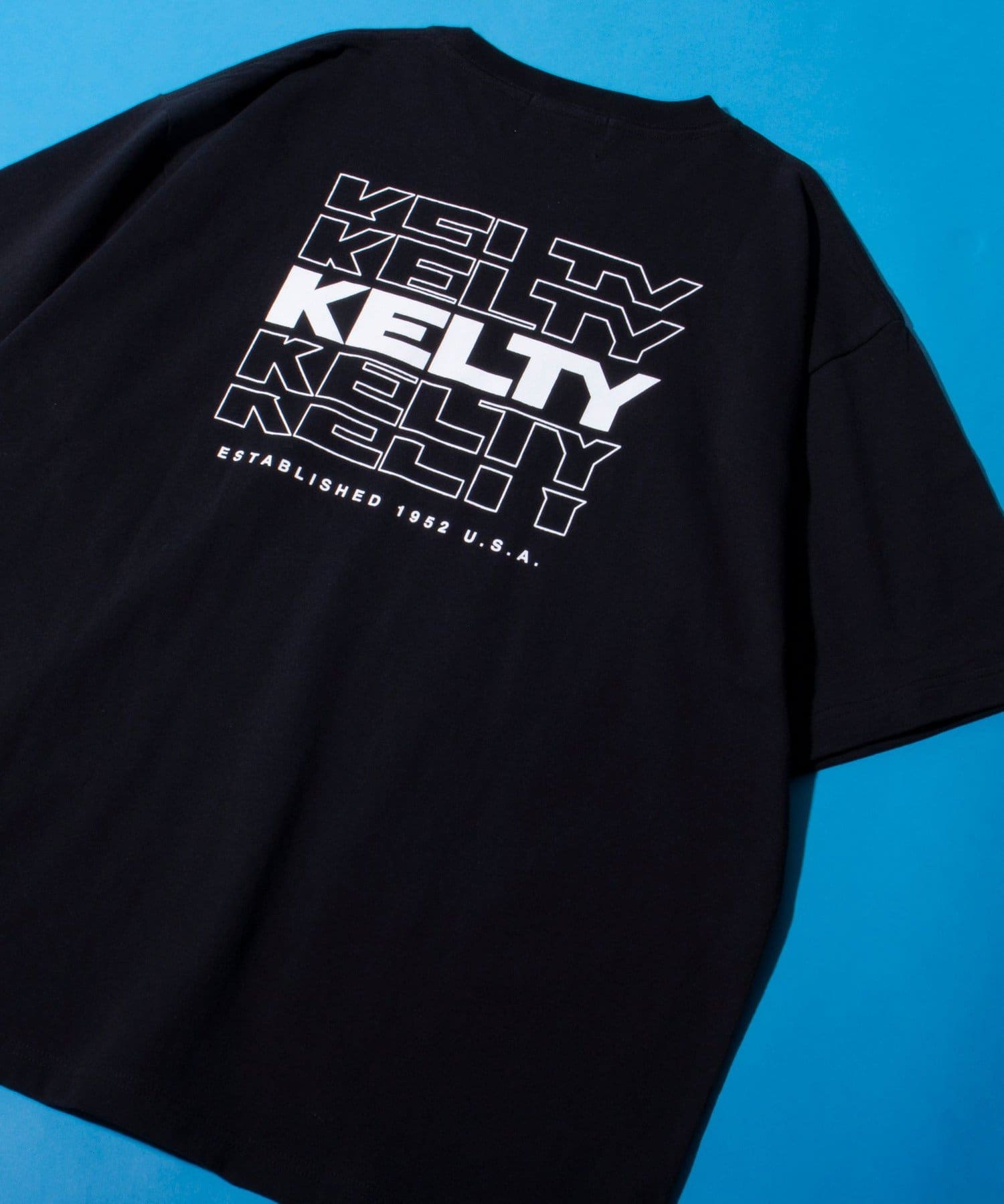 FREDY & GLOSTER(フレディ アンド グロスター) レディース 【KELTY×GLOSTER】別注バックタイポロゴプリントTシャツ ワンポイント ブラック