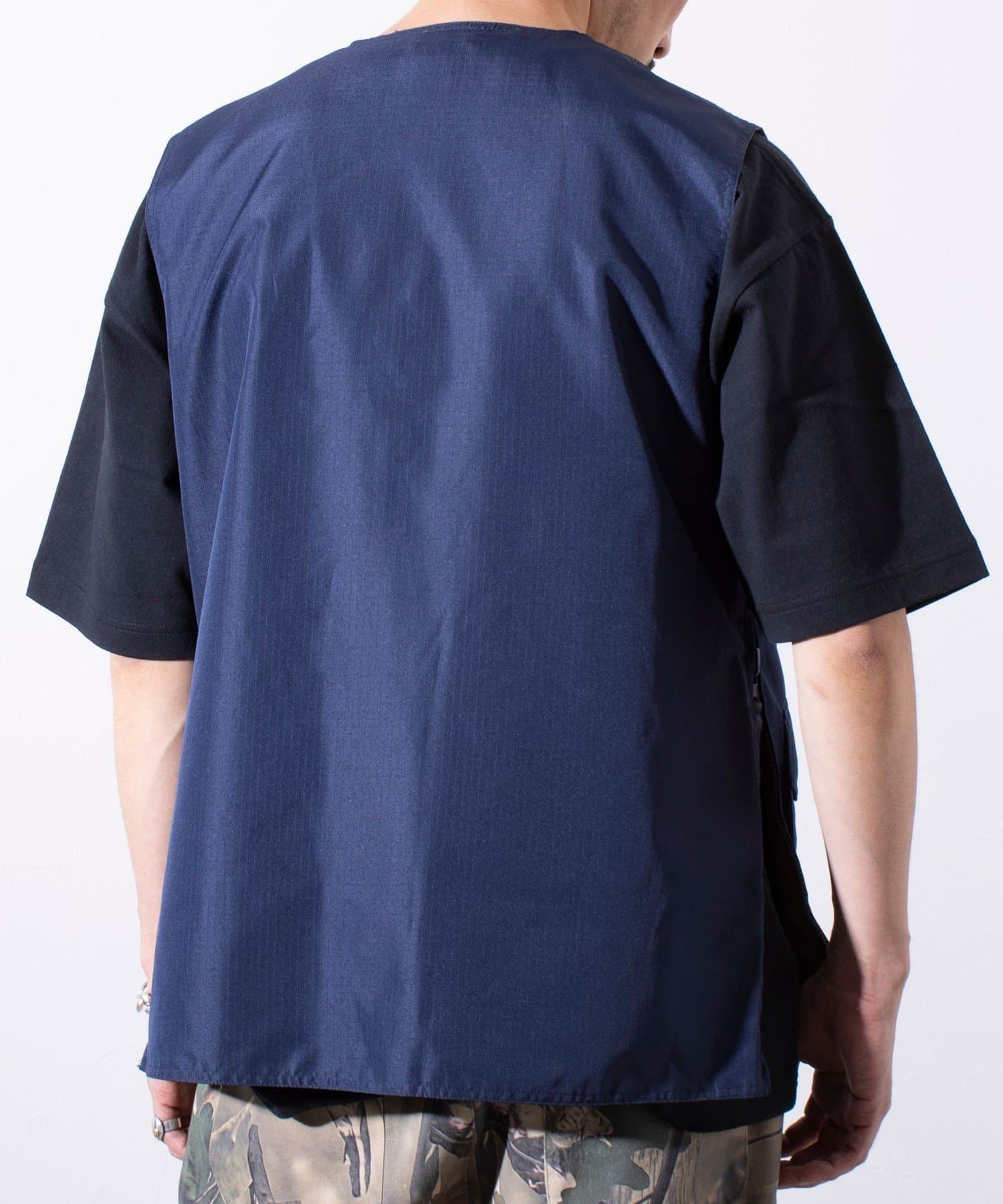 【定価1.5万】TANDEY オローネ *アンネルベスト*毛ウール混ブラック黒Vネックノースリーブ羽織上着(25-2412-547)【82A52】 OUTER | TANDEY ONLINE STORE