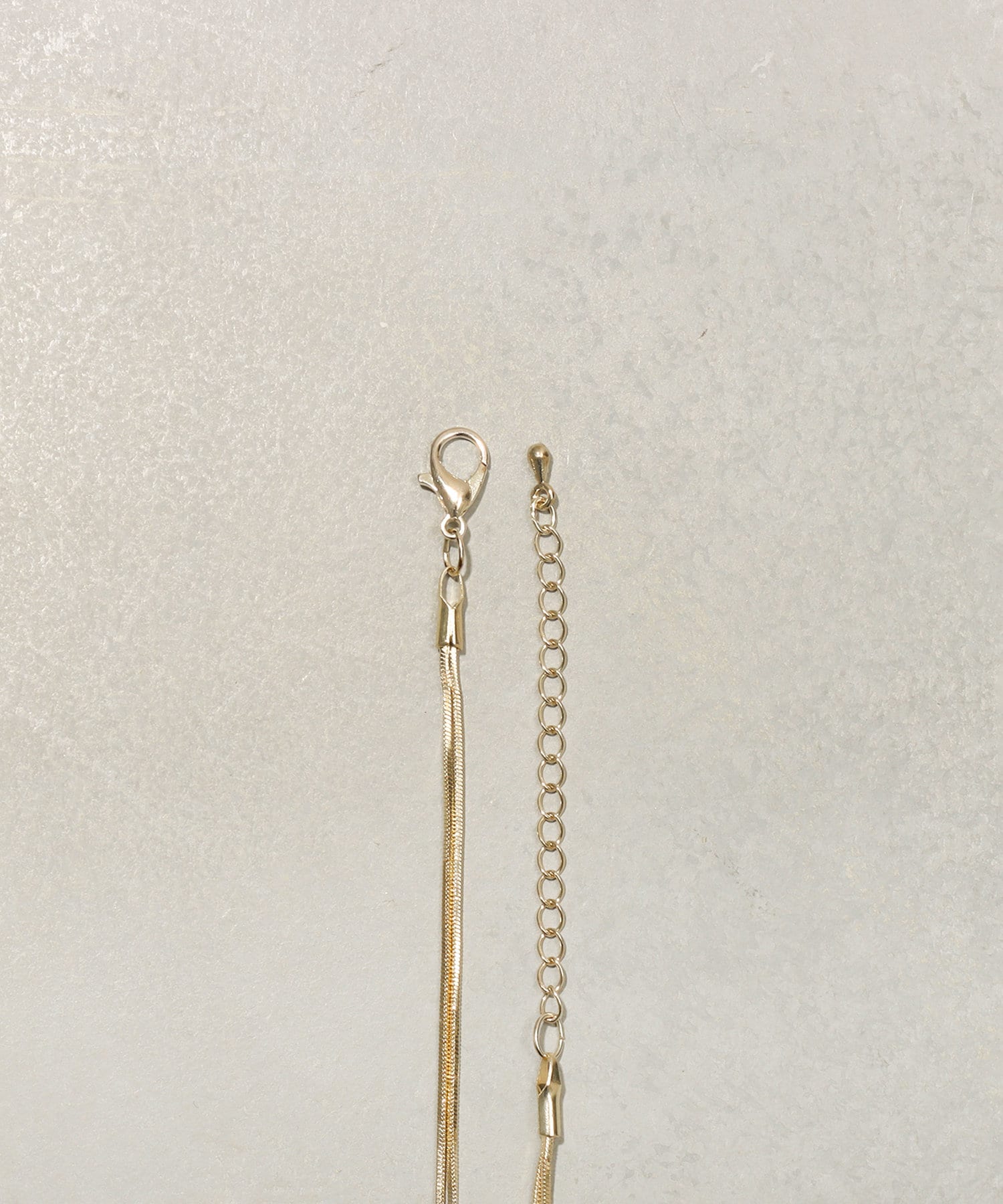 3COINS(スリーコインズ) 2連スネークチェーンロングネックレス