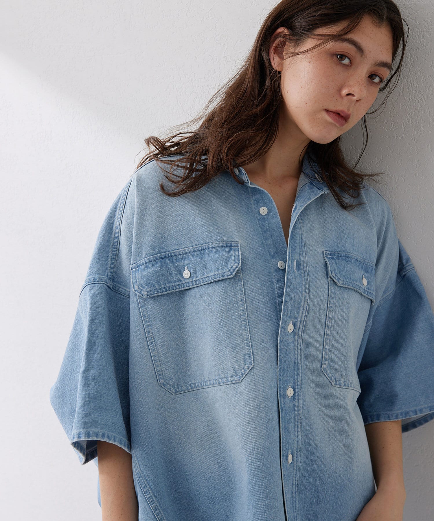 DENIMドルマンシャツ | Whim Gazette(ウィム ガゼット DENIMドルマンシャツ | Whim Gazette(ウィム ガゼット