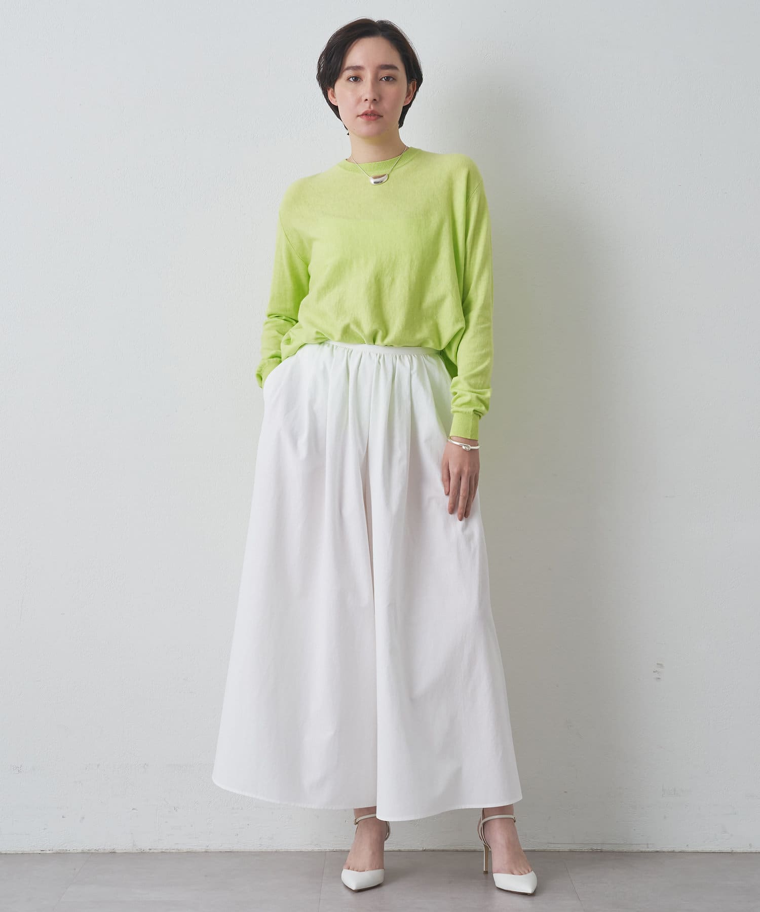 【Drawing Numbers】タックギャザー切替ワンピース New】タックギャザー切替ワンピース - Drawing Numbers