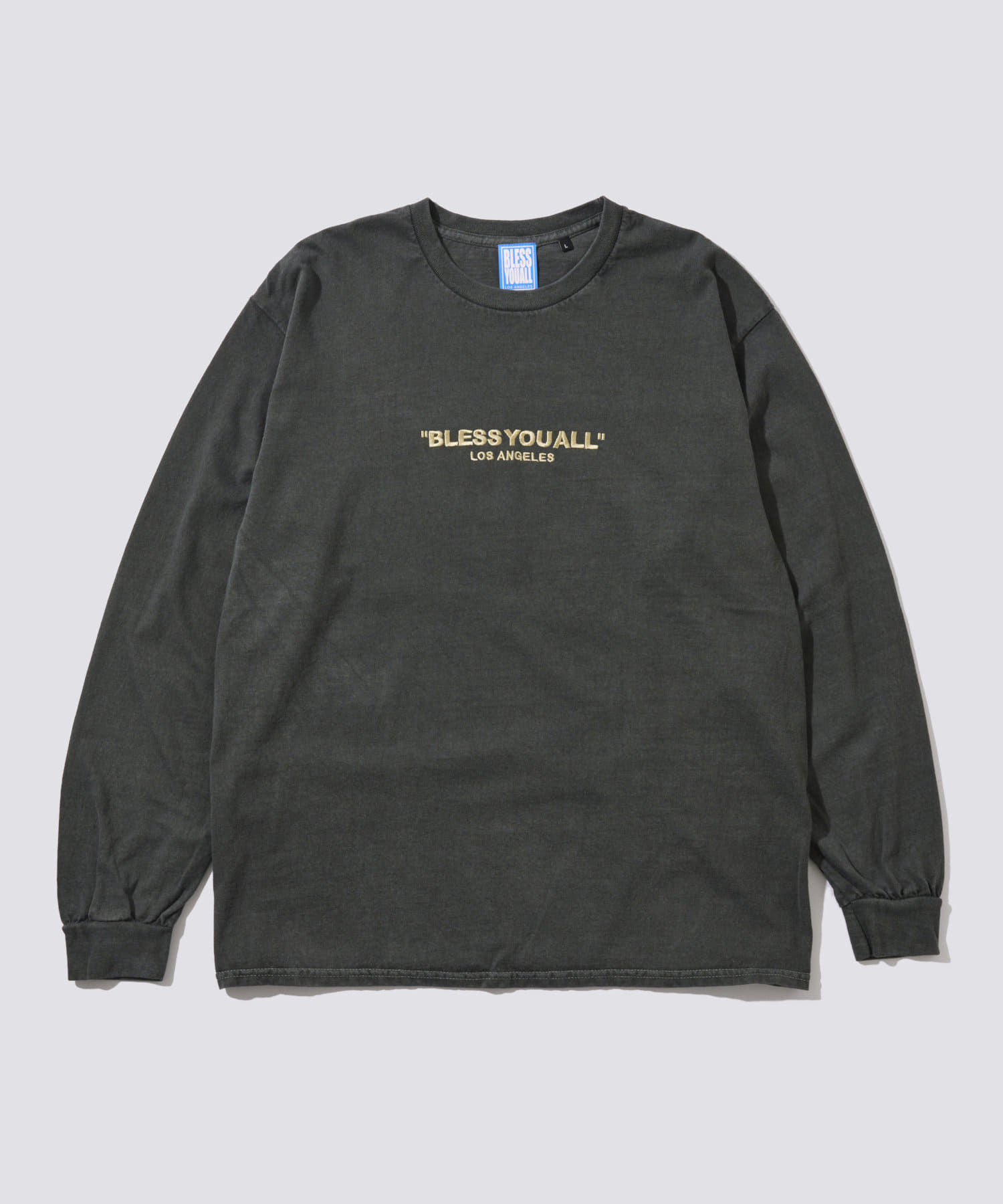 WHO’S WHO gallery(フーズフーギャラリー) 【WEB限定/2サイズ】BLESS YOUピグメント刺繍ロンTEE