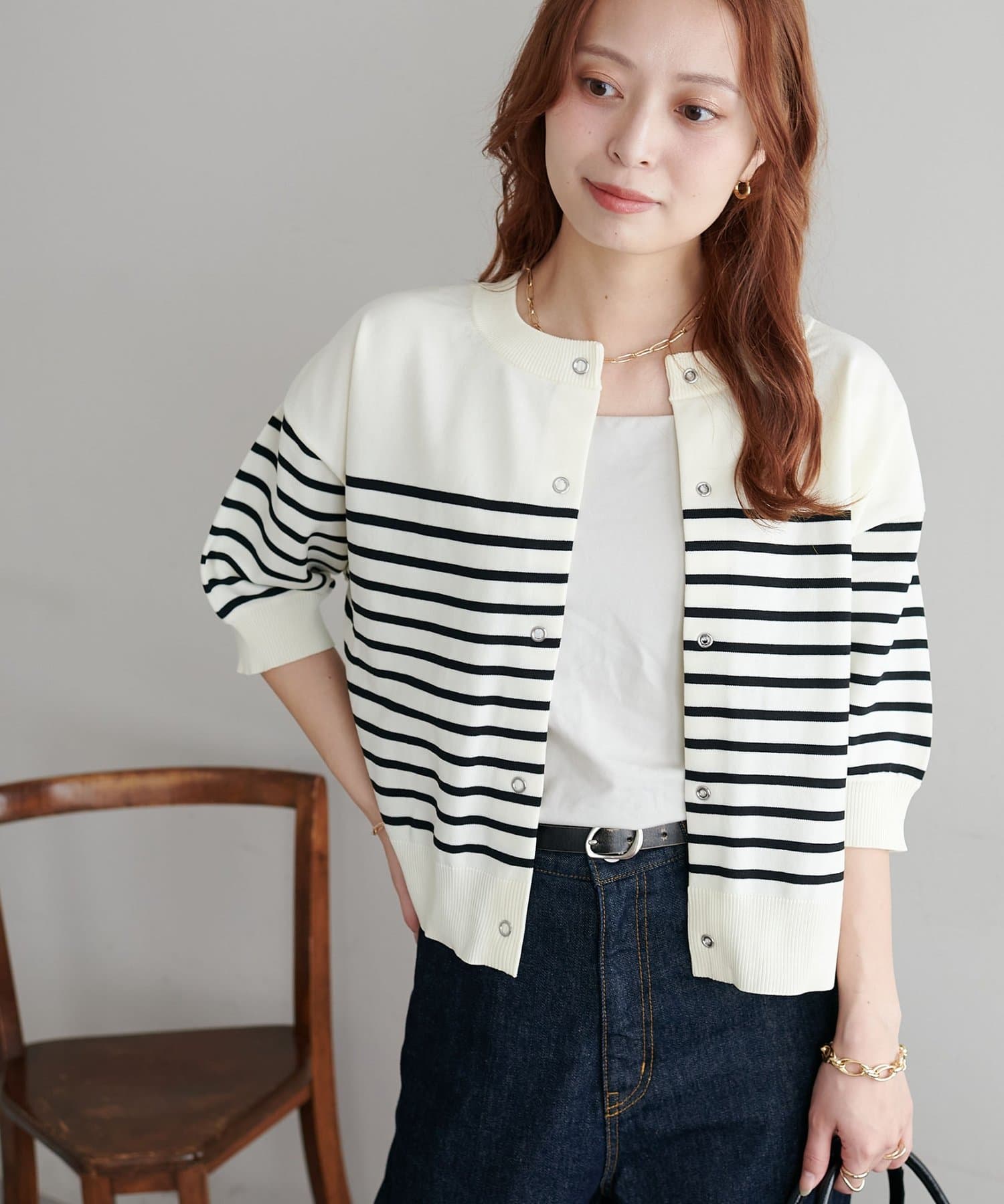 新色追加/夏の羽織に♪】ライトスポンディッシュ半袖カーディガン《WEB