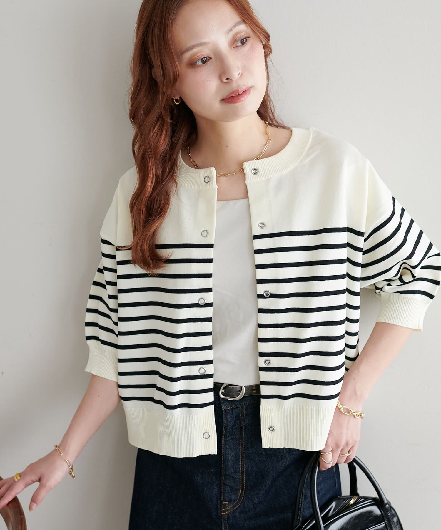 新色追加/夏の羽織に♪】ライトスポンディッシュ半袖カーディガン《WEB