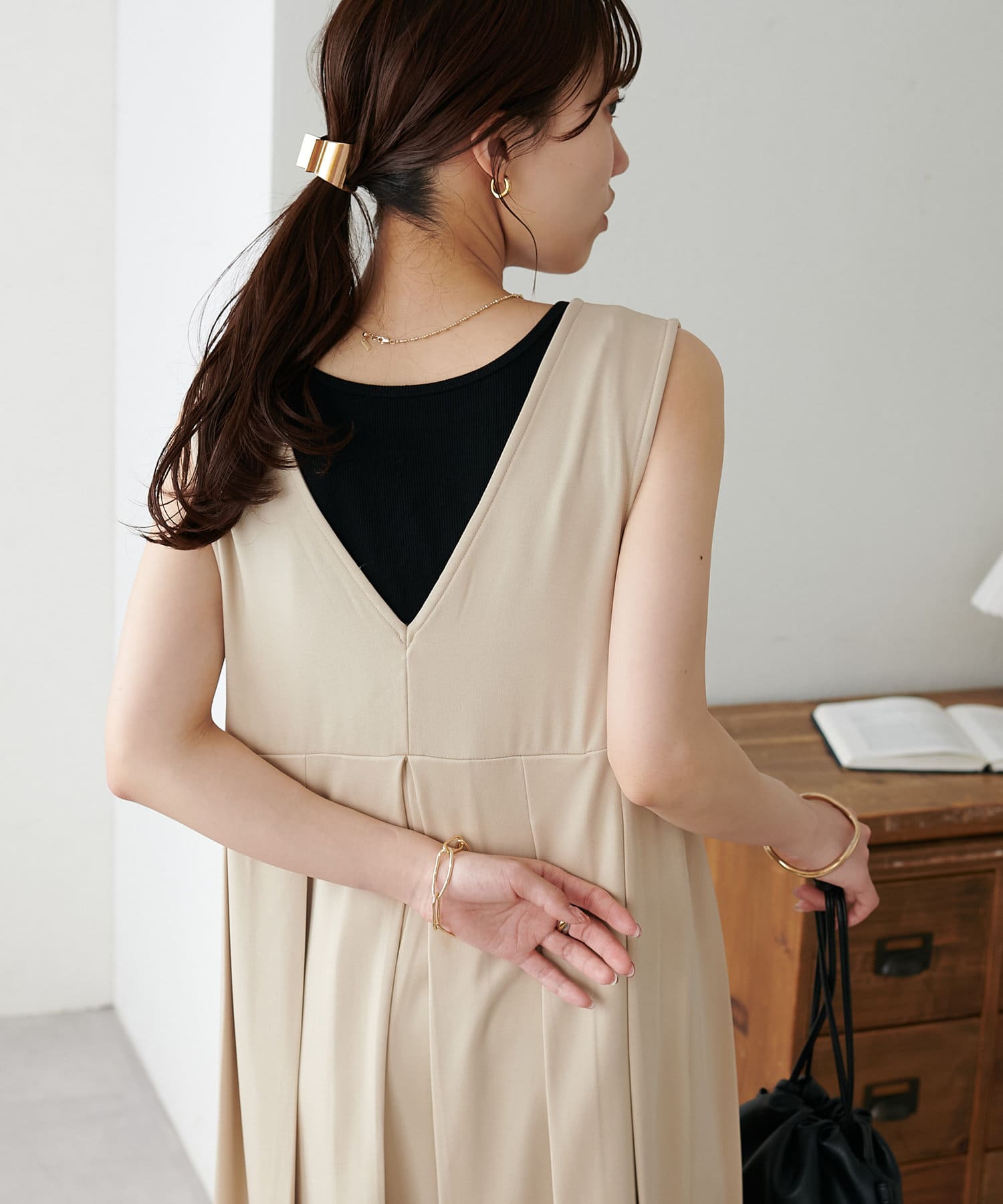 DISCOAT(ディスコート) 【WEB限定】プリーツサロペット