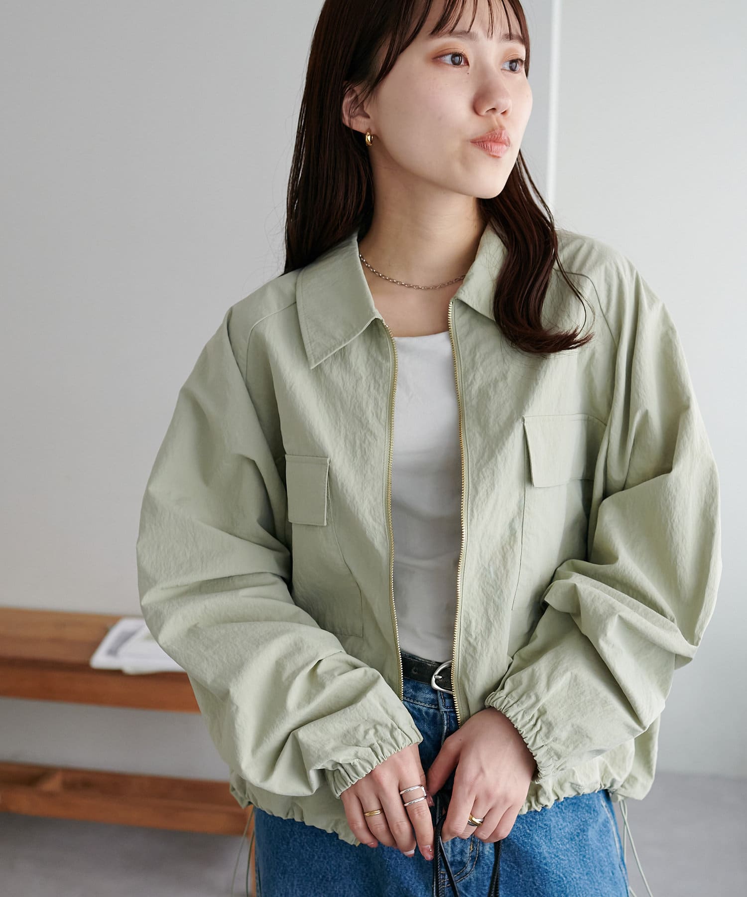 セール】【WEB限定】ナイロンワッシャーブルゾン（ブルゾン