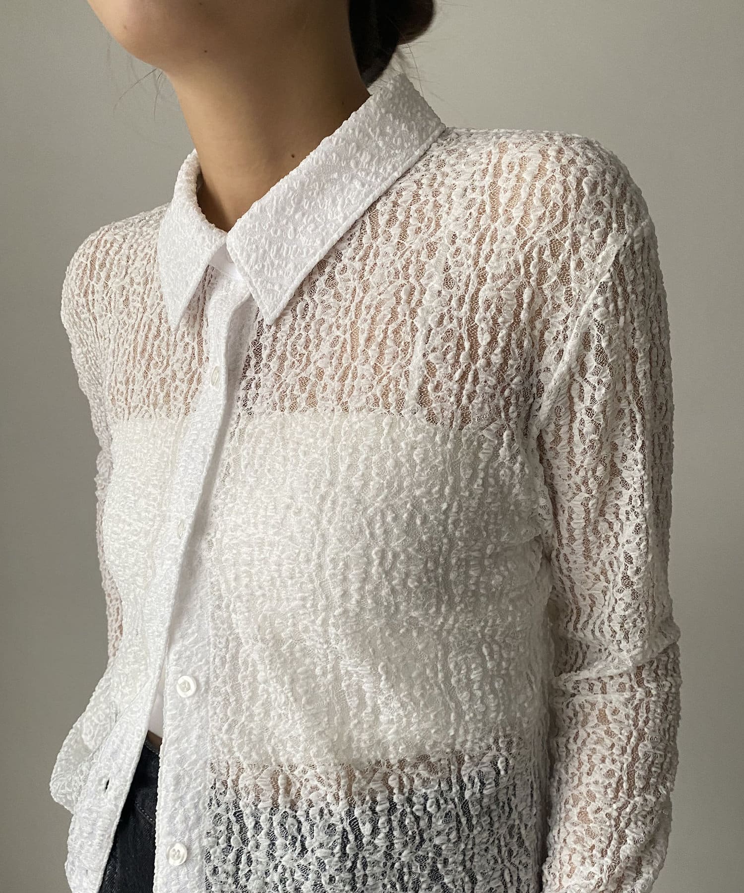 CAPRICIEUX LE'MAGE】レースシャツ | OUTLET(アウトレット