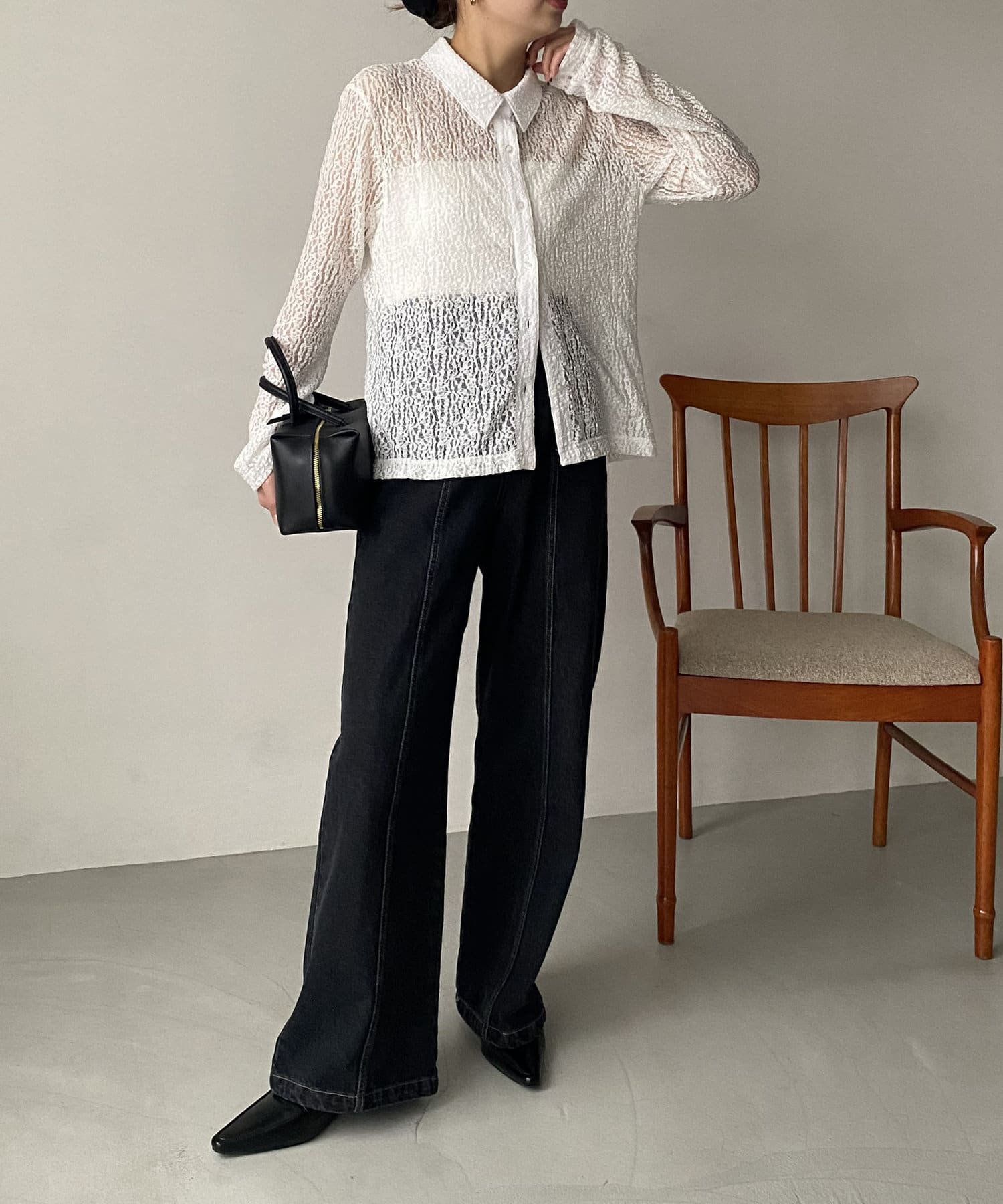 CAPRICIEUX LE'MAGE】レースシャツ | OUTLET(アウトレット