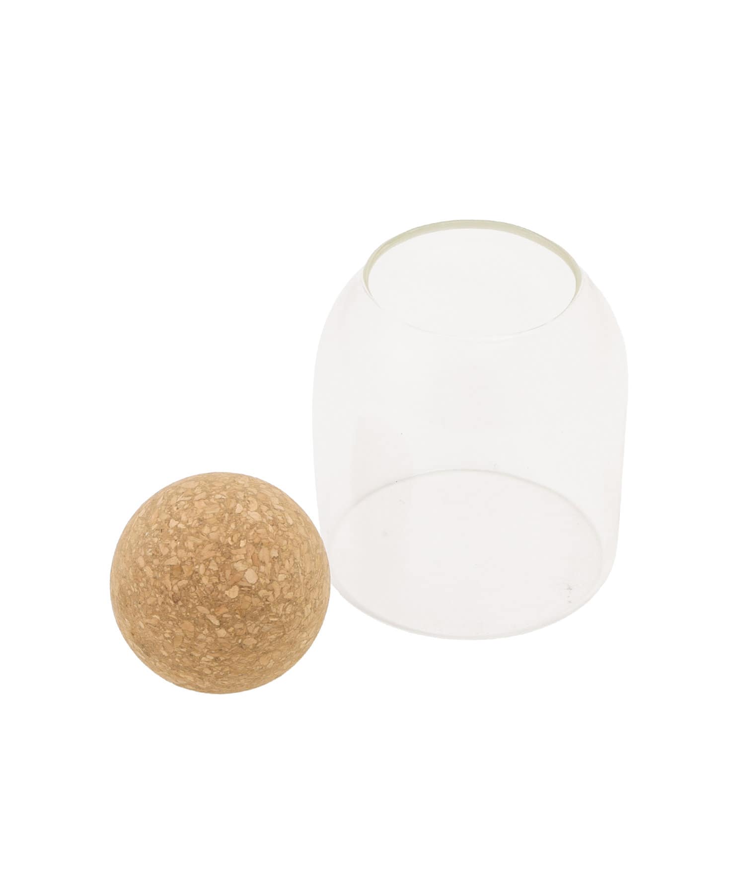 3COINS(スリーコインズ) コルク蓋ガラスキャニスター：500ml／KITINTO