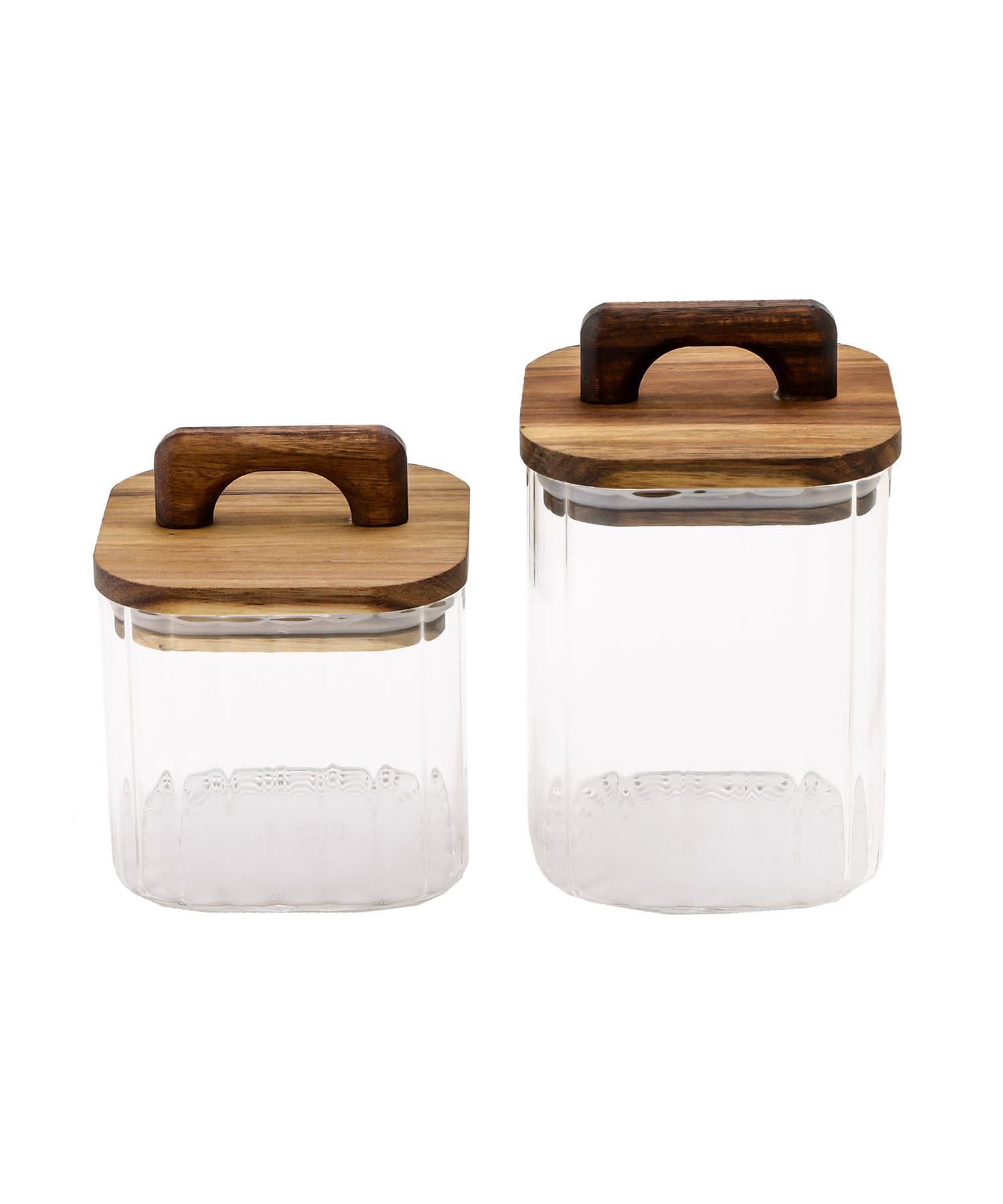 3COINS(スリーコインズ) スクエアガラスキャニスター：800ml／KITINTO