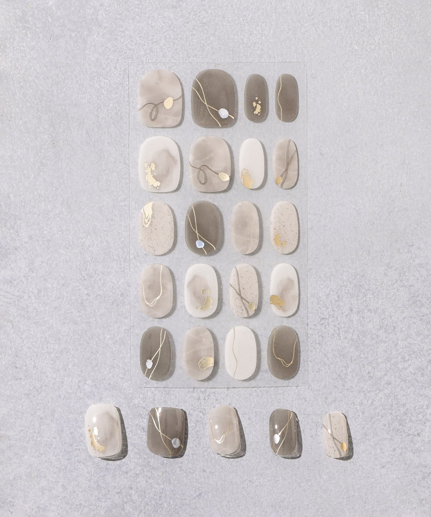 3COINS(スリーコインズ) ライフスタイル セミハードジェルネイルシールハンド/and us その他