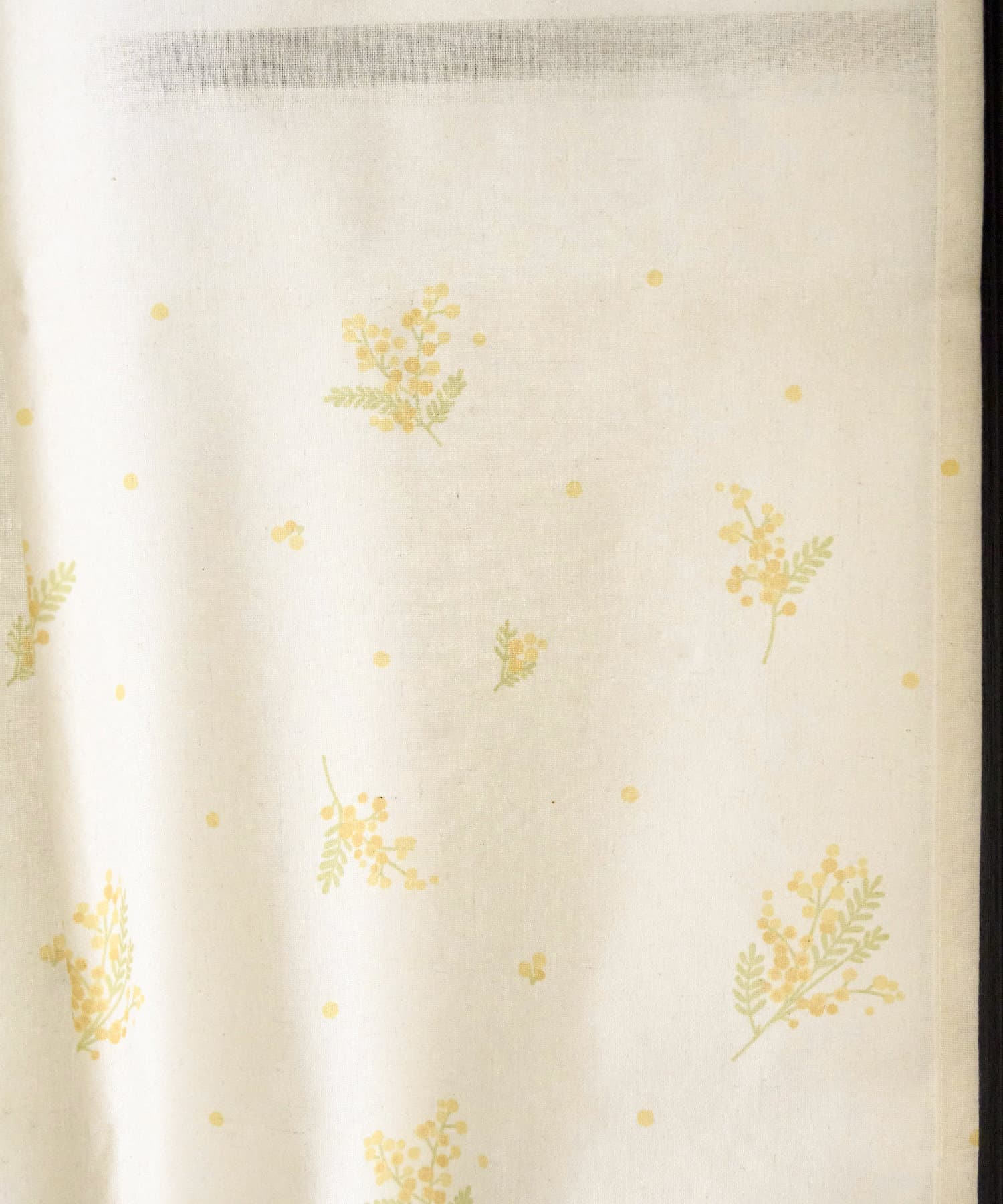 salut!(サリュ) mimosaロングカフェカーテン：75×100cm／mimosa