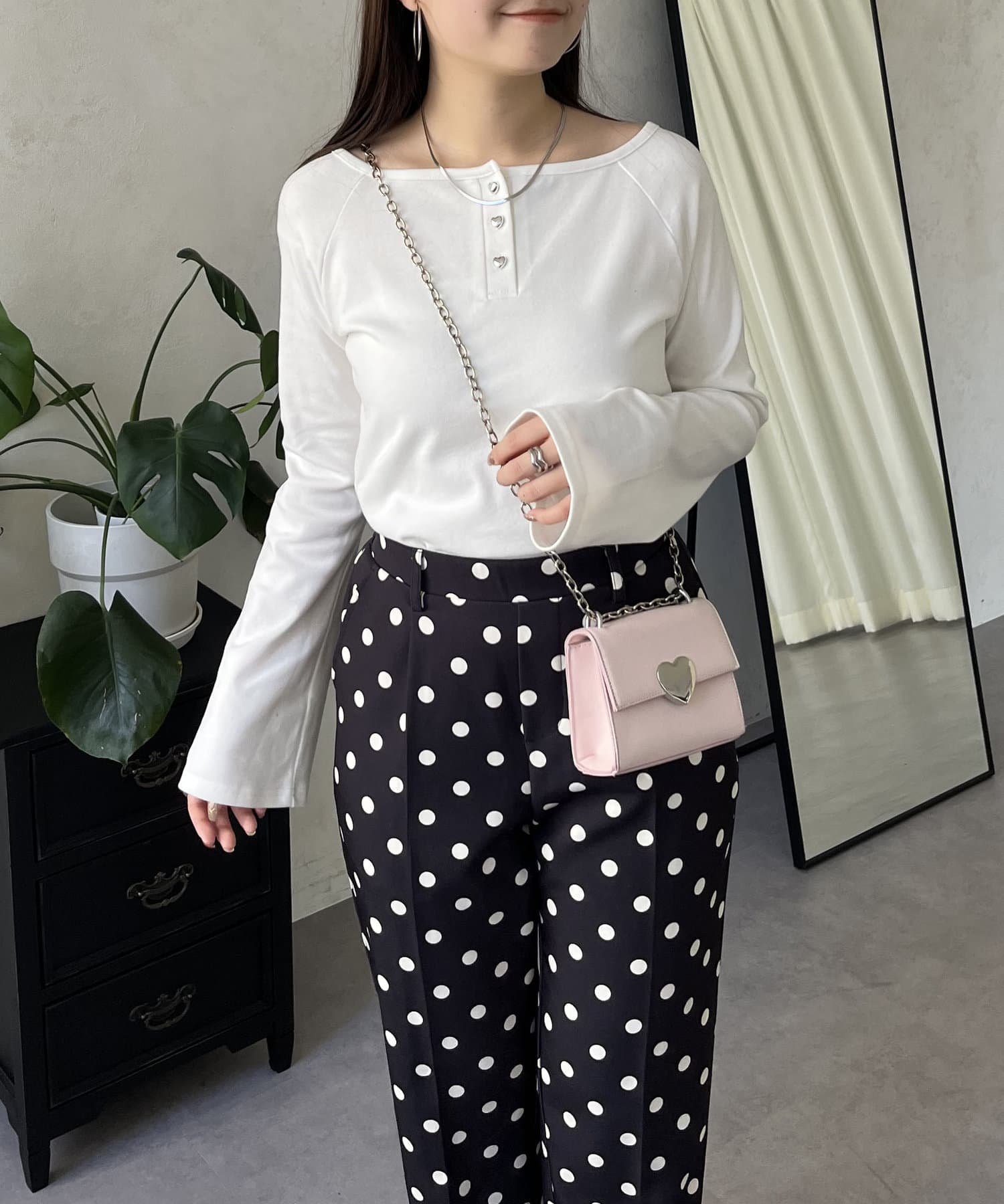 前後2way】ハート釦ボートネックトップス | prose verse(プロズ