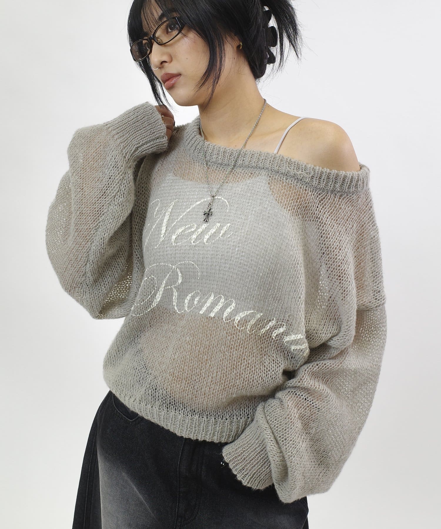 NEW ROMANTICシアーニットトップス | WHO'S WHO gallery