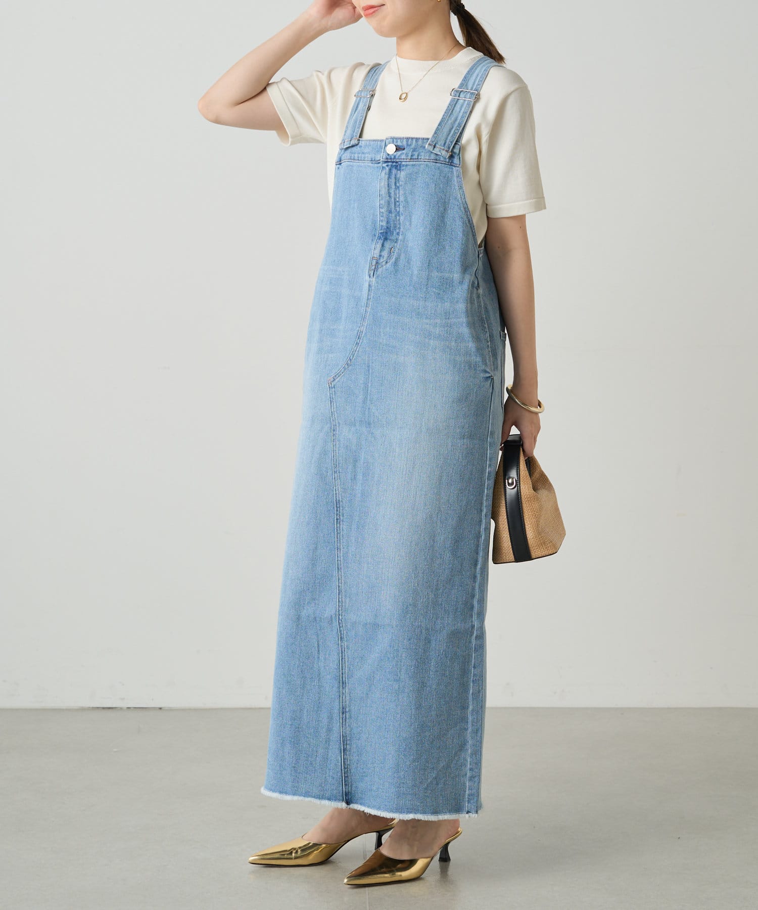 新品】Loungedress ラウンジドレス ダメージデニムシャツ