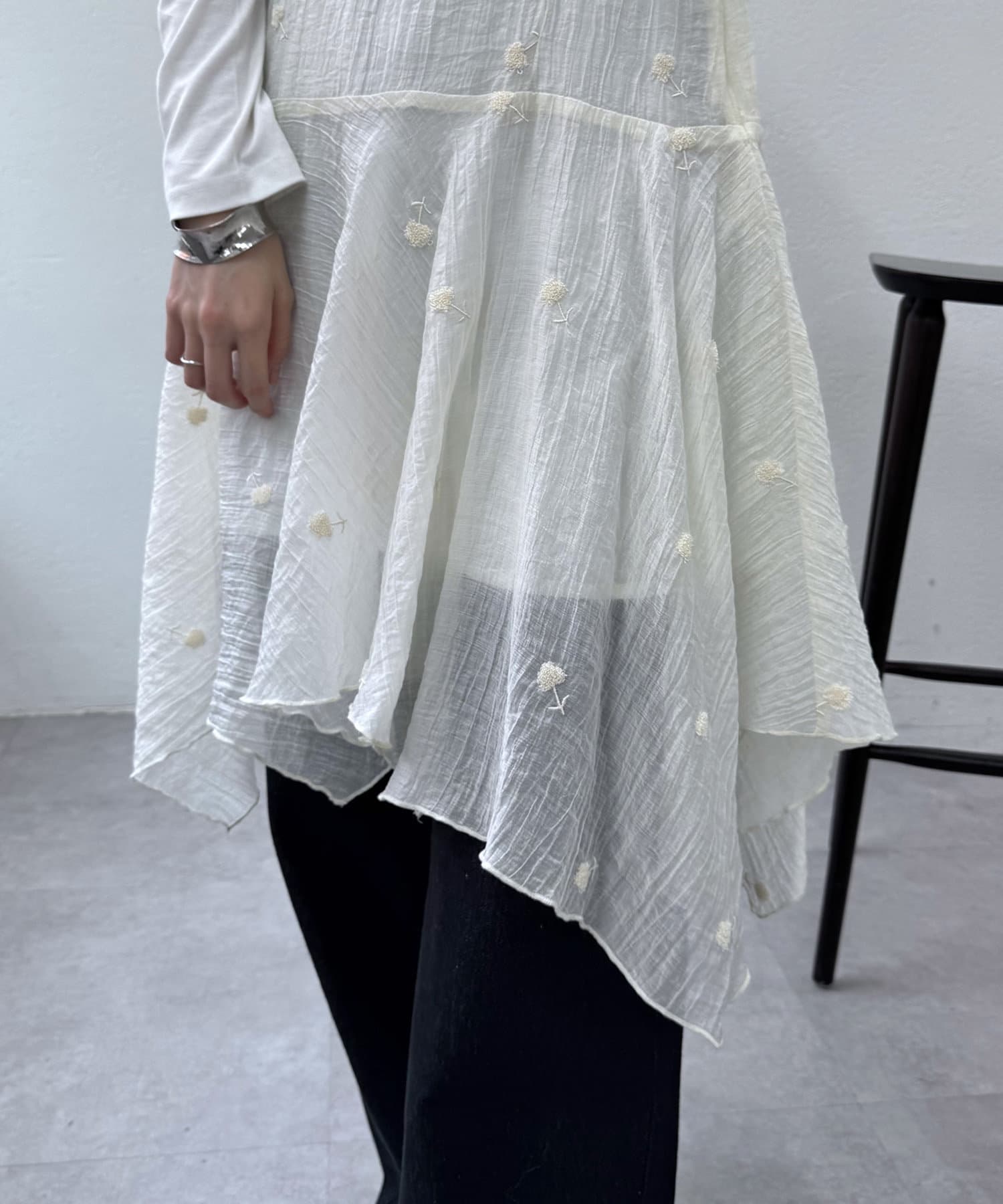 mystic刺繍キャミチュニック セール】刺繍キャミチュニック（ワンピース）｜mystic